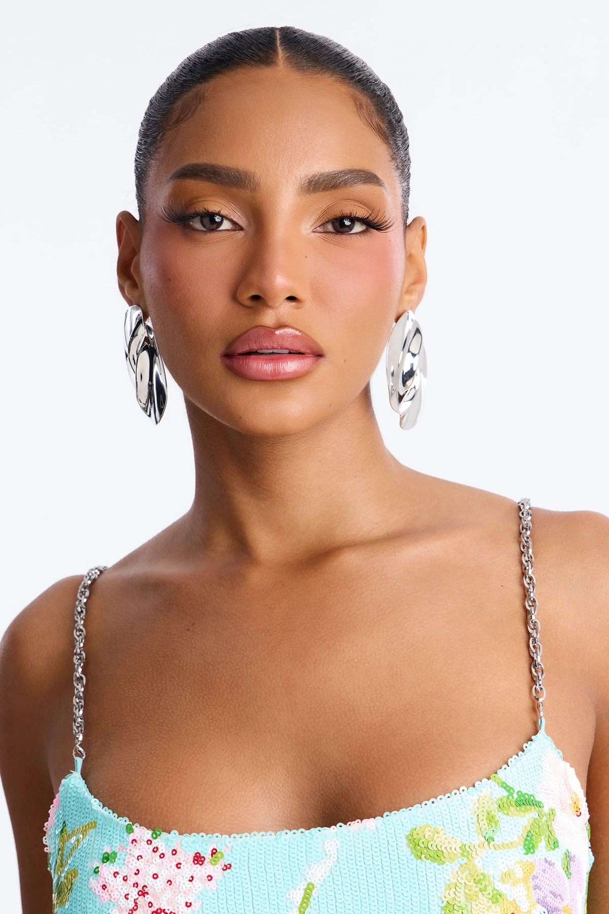 Winding Down Drop Earrings - Silver — Prateado