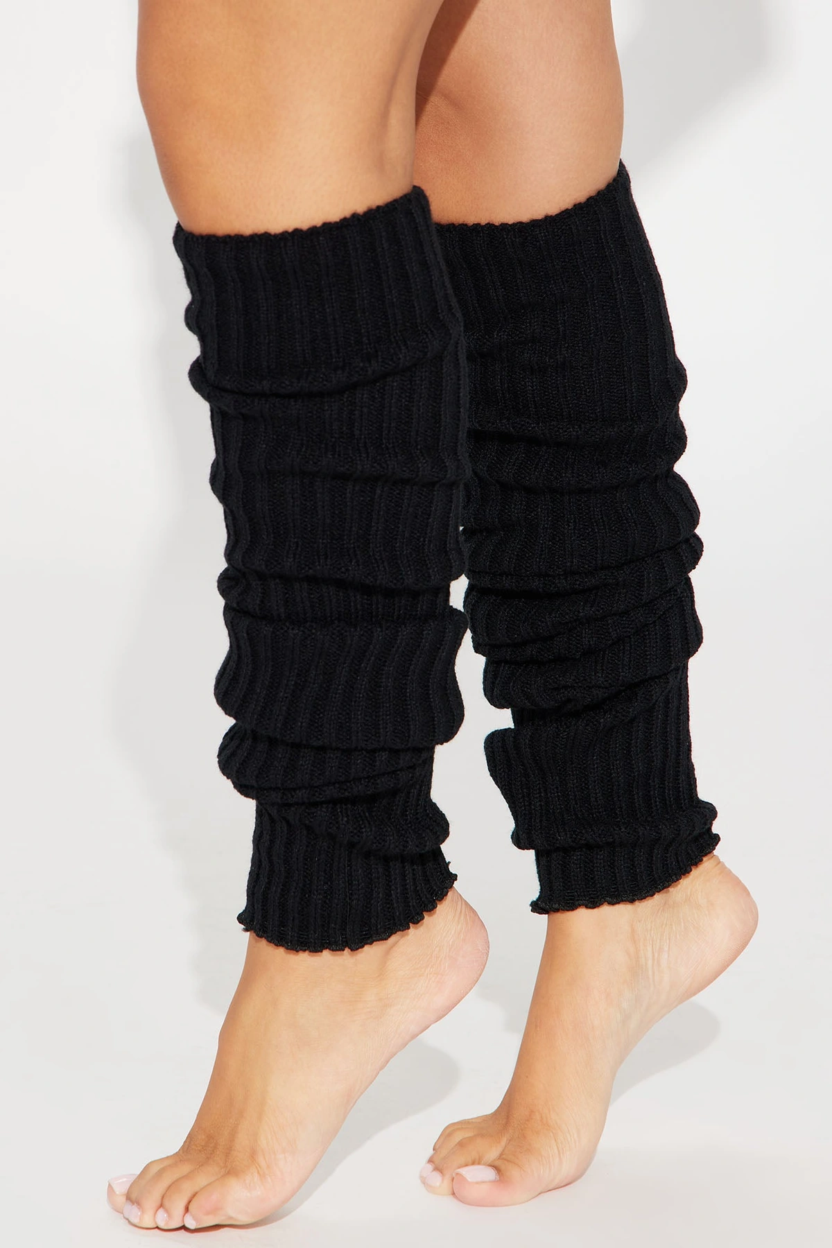 Ballerina Girly Leg Warmers - Black — Preto