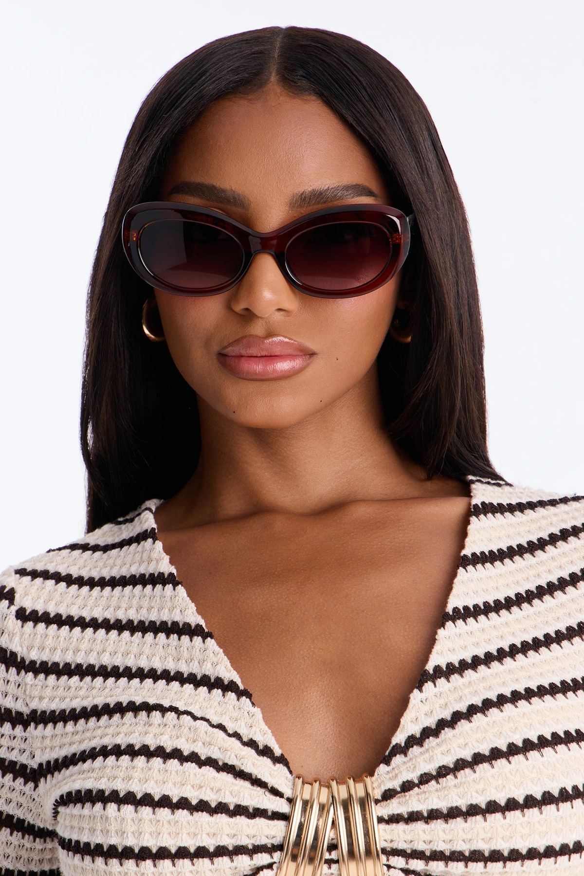 Hard To Avoid Sunglasses - Brown — Castanho
