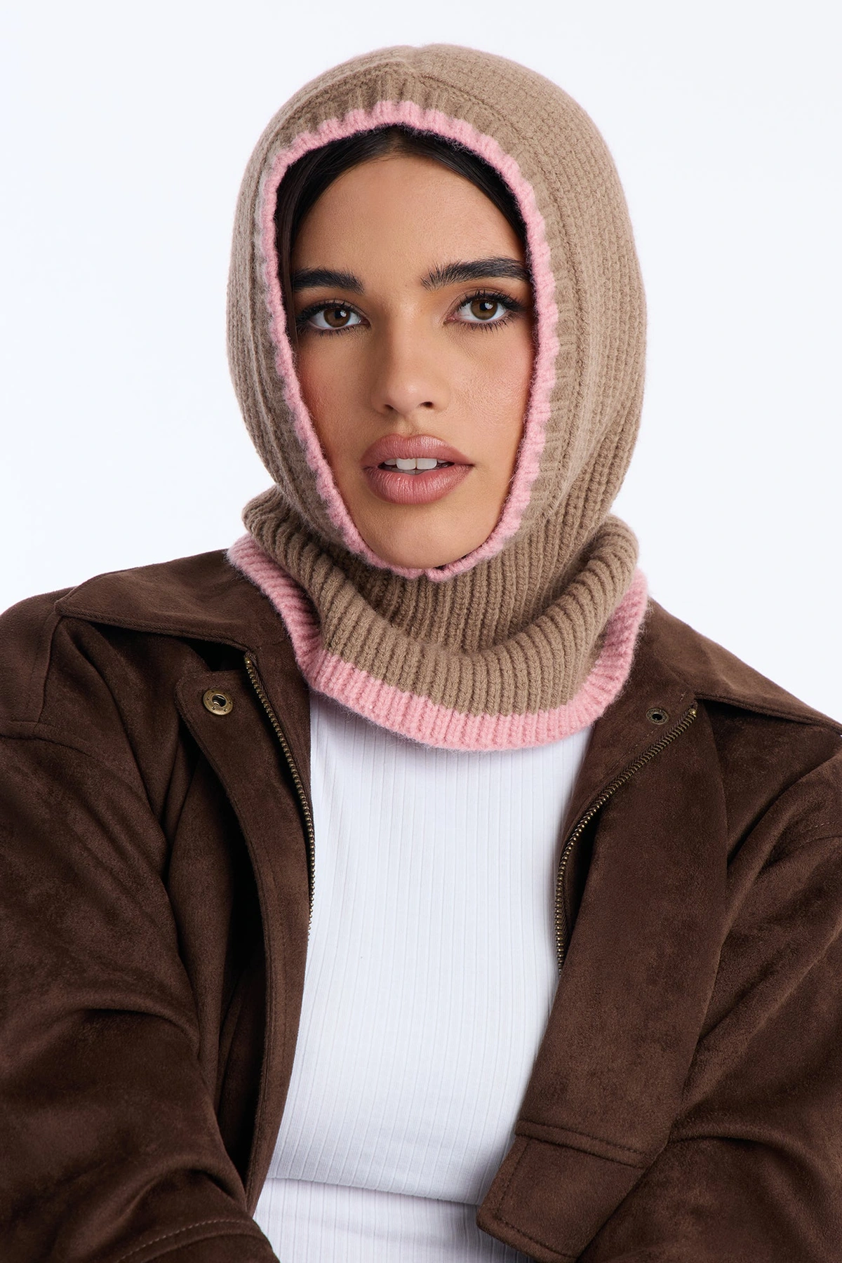 Winter Mask Balaclava - Brown/combo — Castanho/combinação
