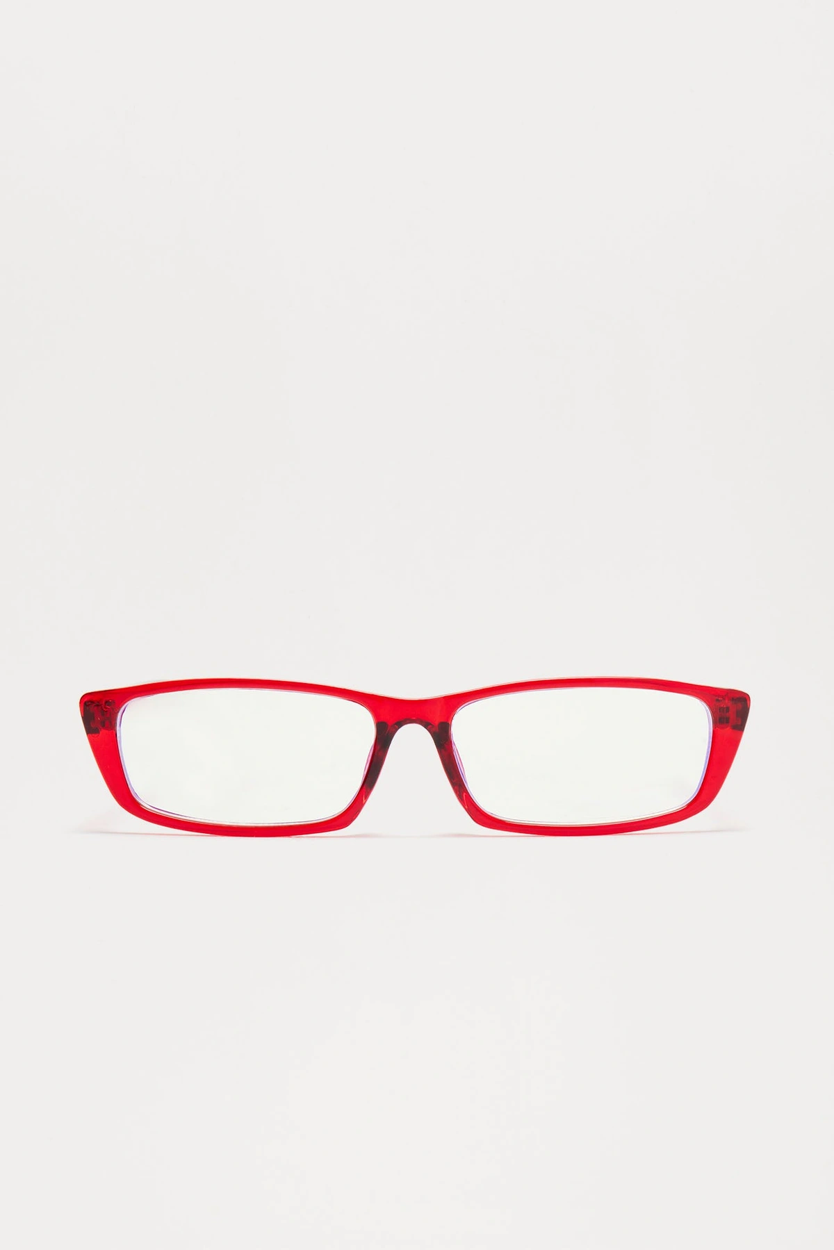 Beauty And Brains Blue Light Glasses - Red — Vermelho