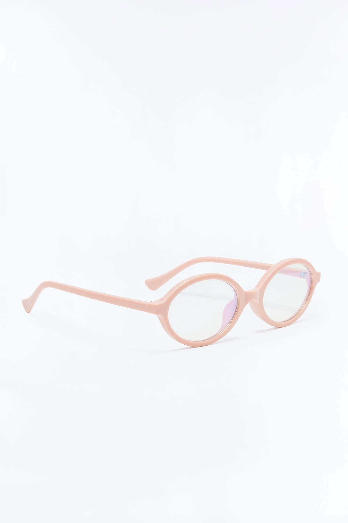 Quinn Round Blue Light Glasses - Pink — Rosa