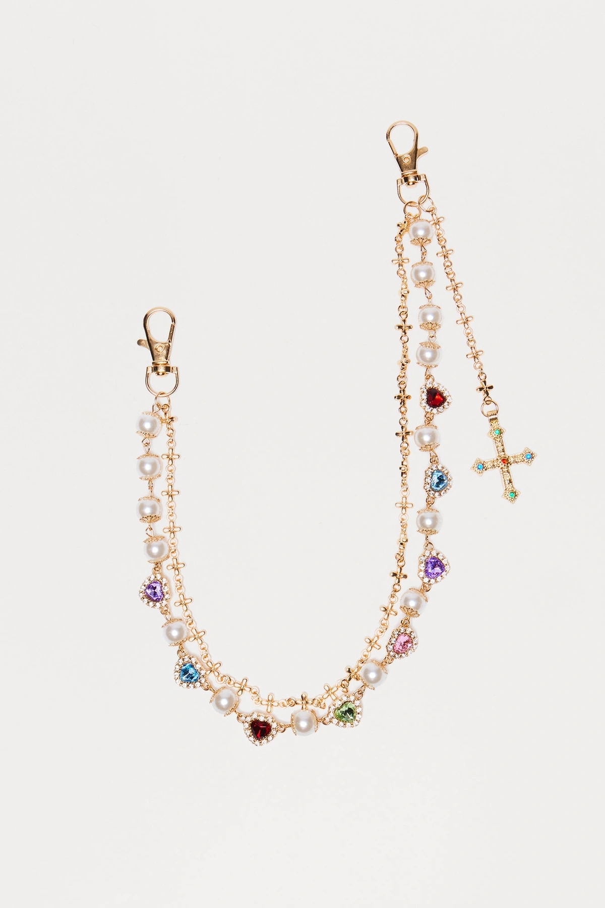 Beautiful Sinner Pant Chain - Gold/Multi — Dourado/Multicolor