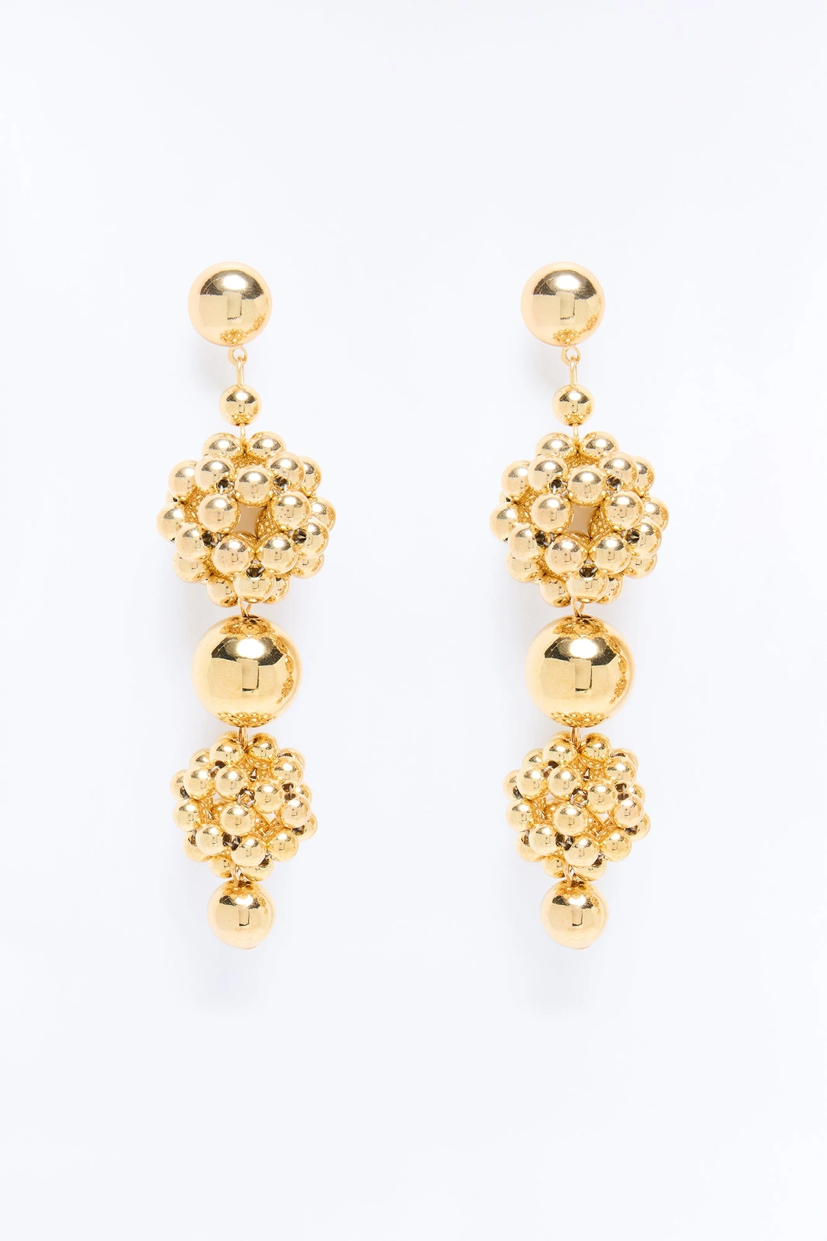 Just For The Night Drop Earrings - Gold — Dourado