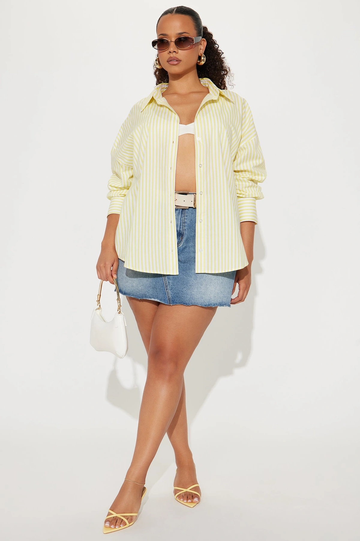 Newport Striped Shirt - Yellow/combo — Amarelo/combinação