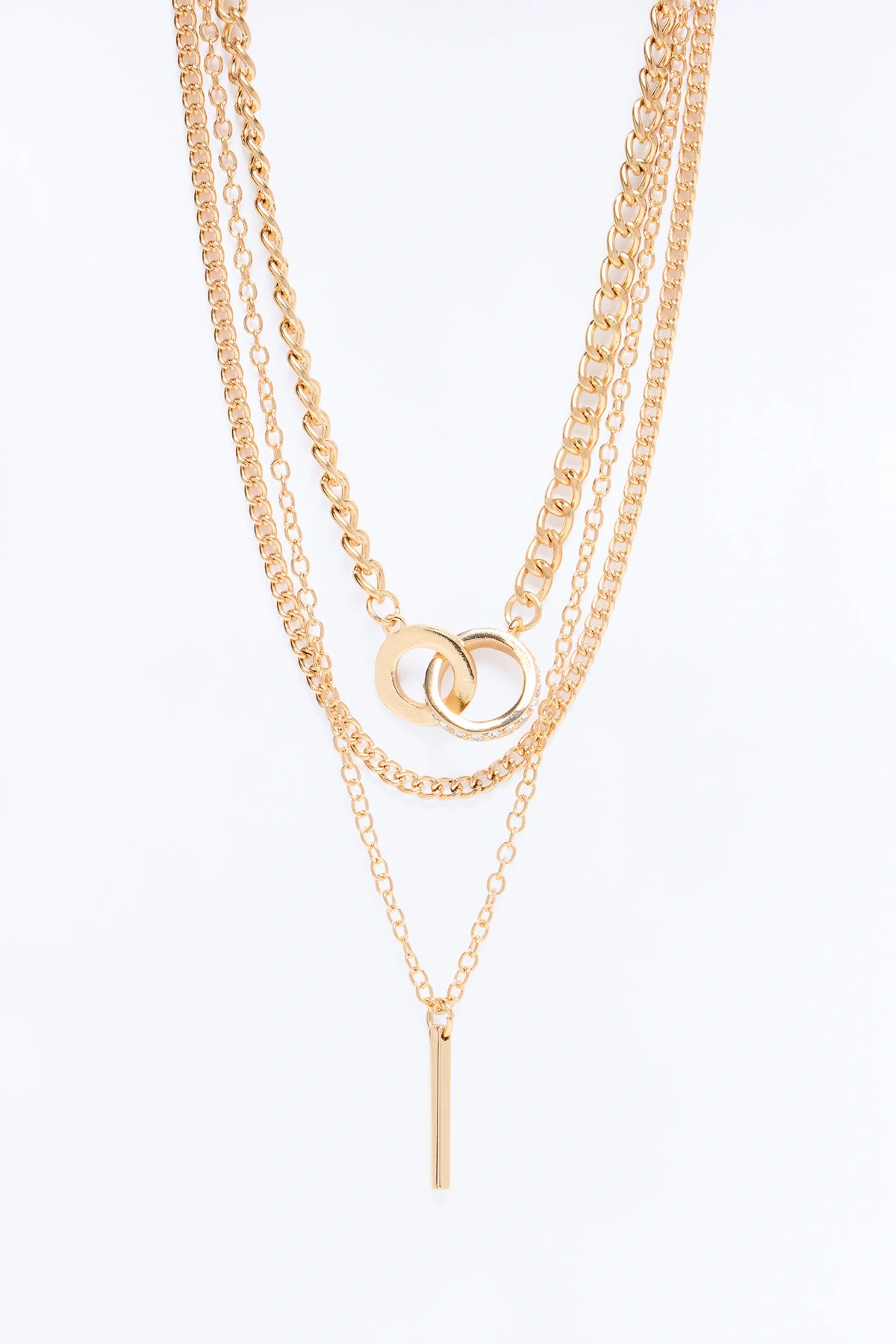 Untangle Me Layered Necklaces - Gold — Dourado