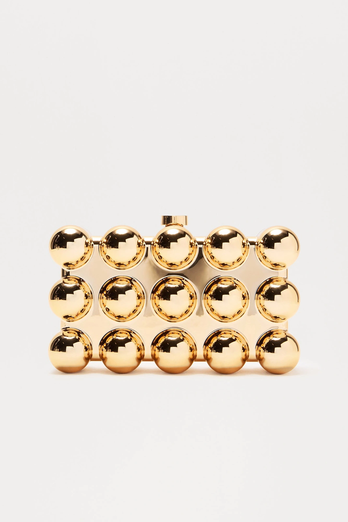 Betsey Bubble Clutch - Gold — Dourado
