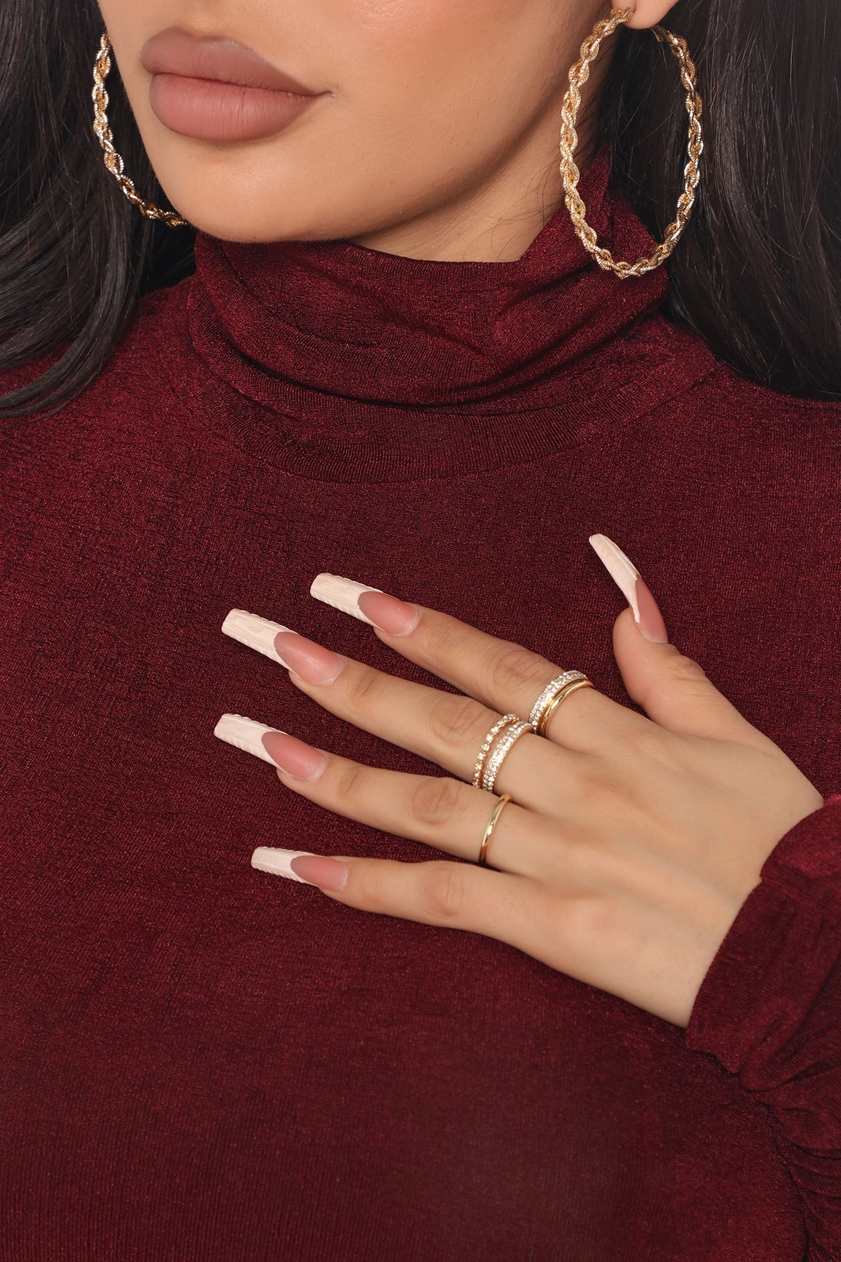 Sparkle Away Multi Ring Set - Gold — Dourado