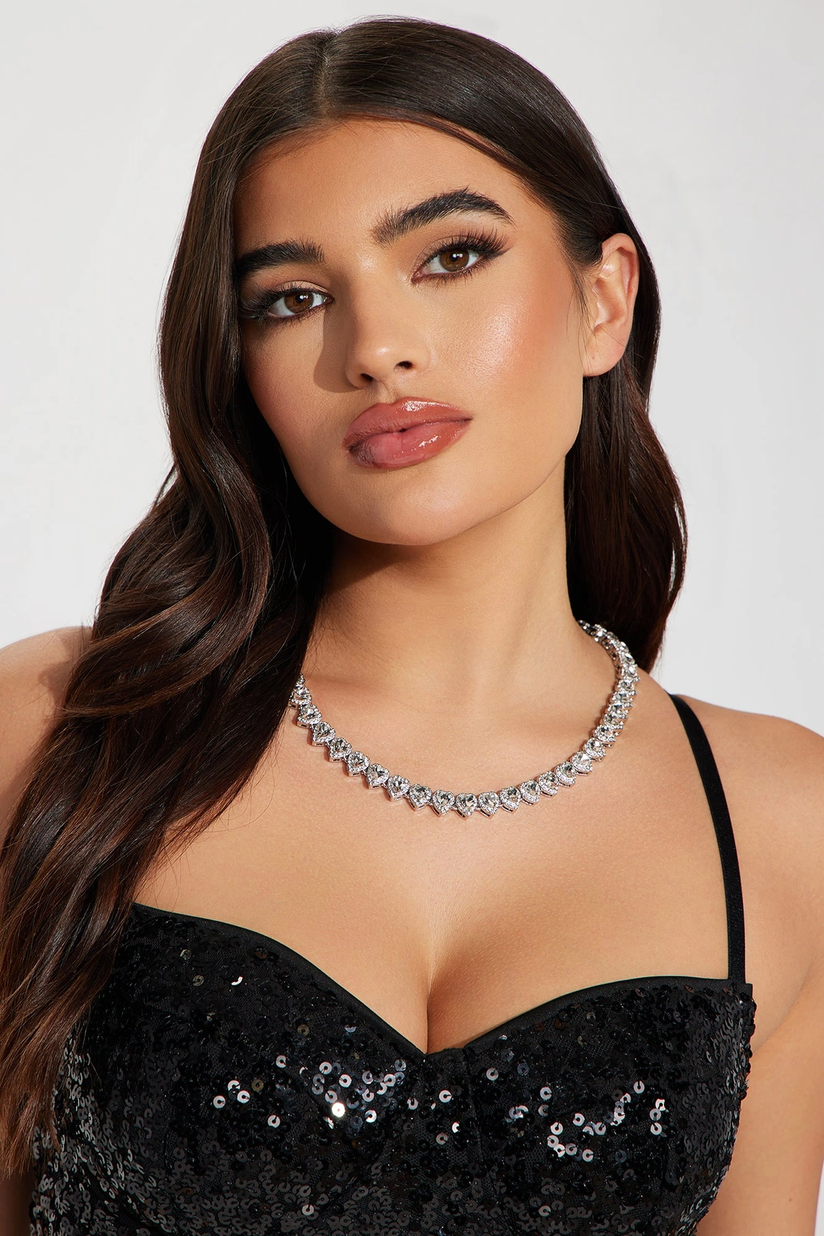 Icy Queen Chain Necklace - Silver — Prateado