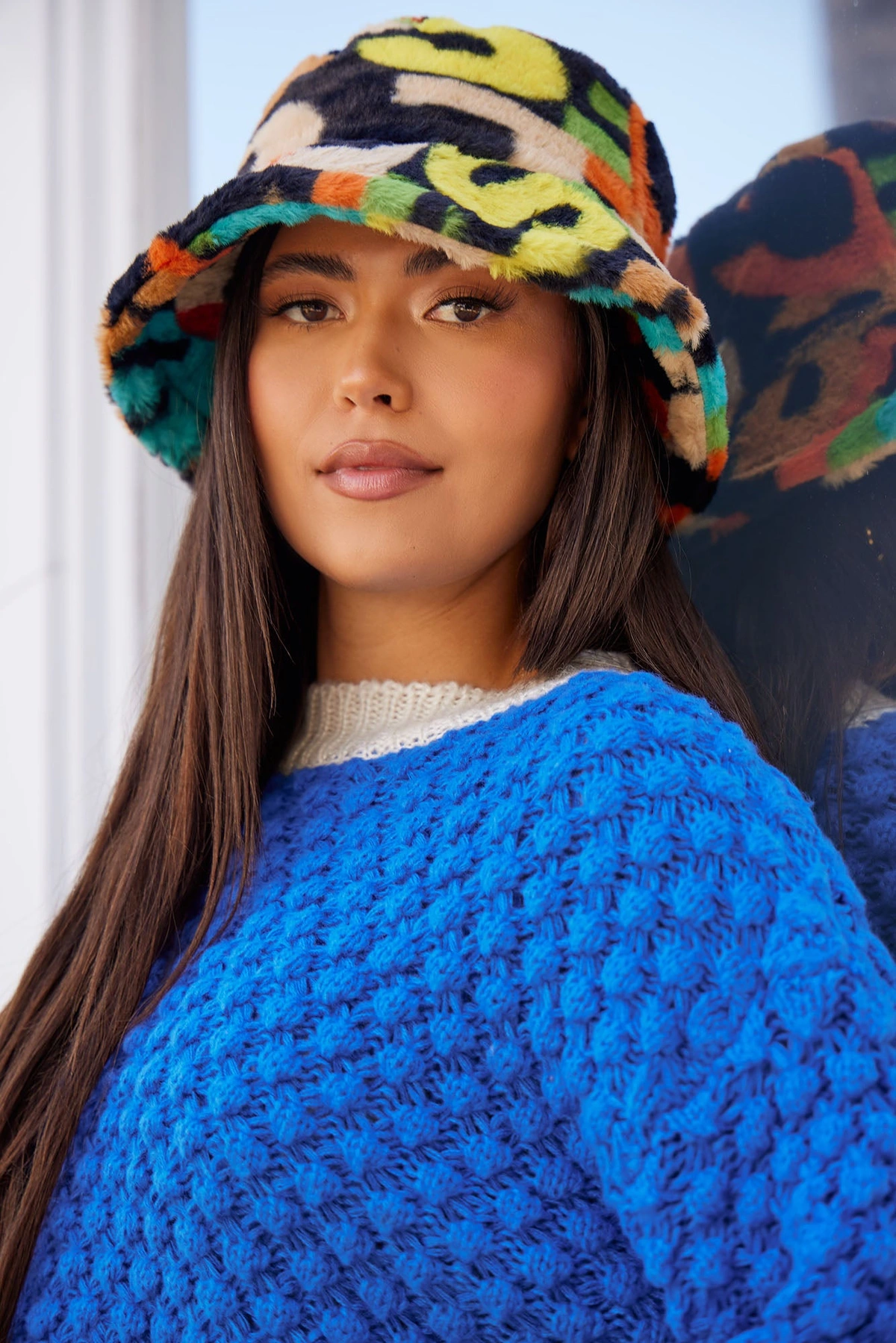 Leaving You On Read Bucket Hat - Multi Color — Multicolor