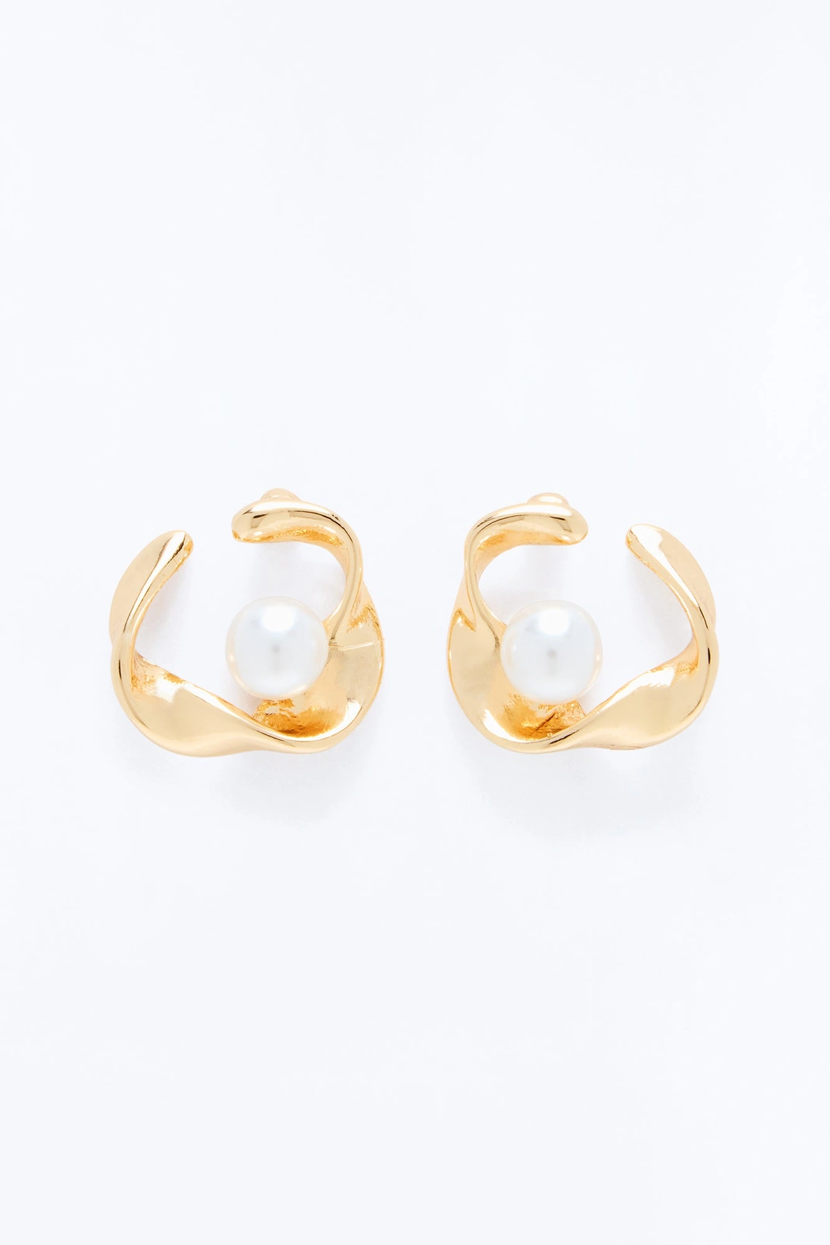 Focus On Me Stud Earrings - Gold — Dourado