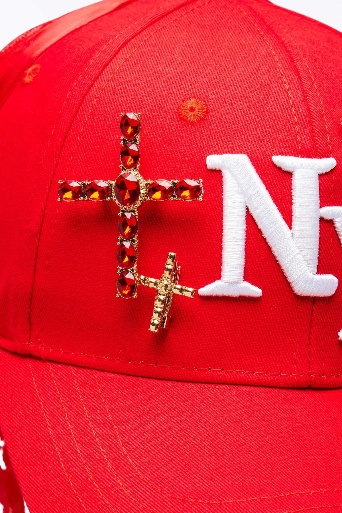 On Tour In NY Baseball Hat - Red — Vermelho