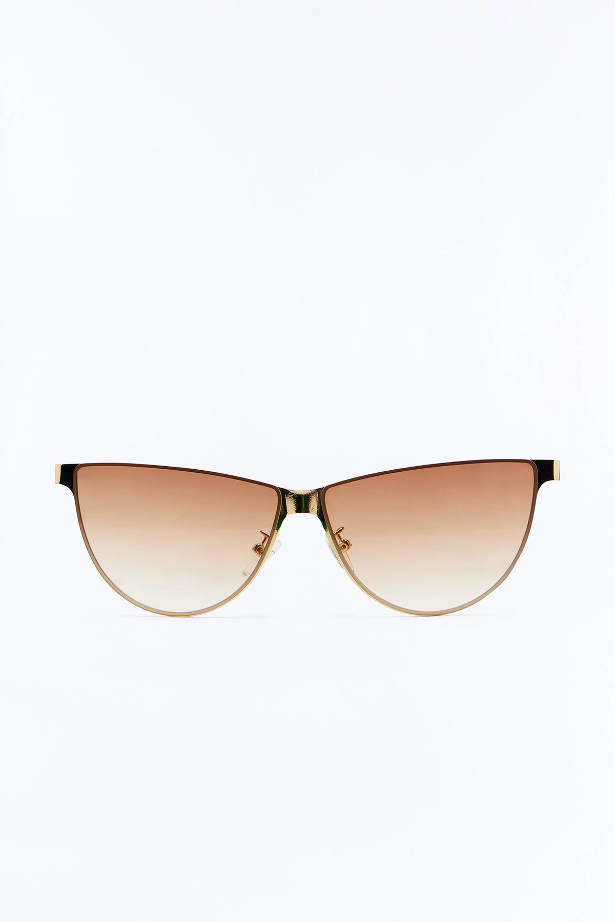 Stand Out Cat Eye Sunglasses - Brown — Castanho