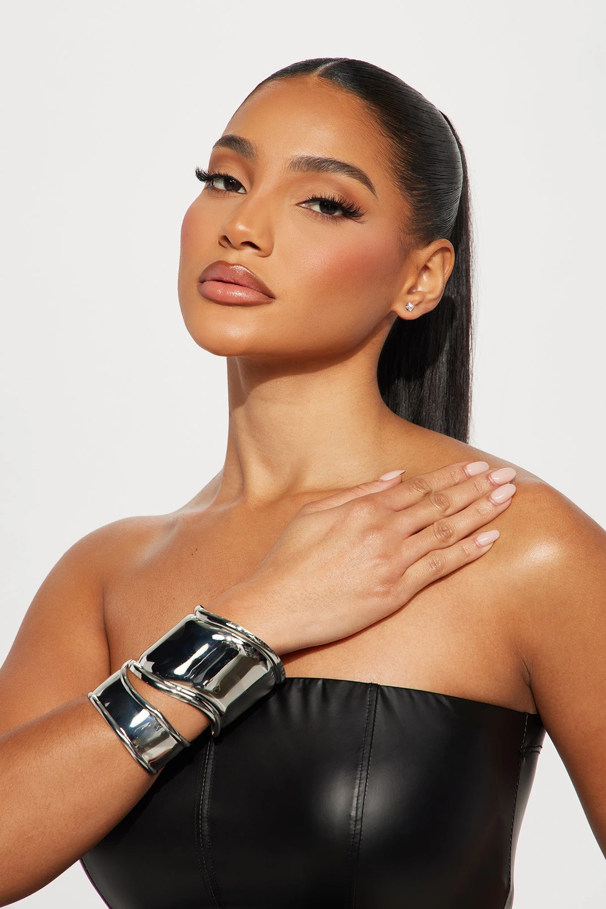 New To You 2 Piece Bracelet Set - Silver — Prateado