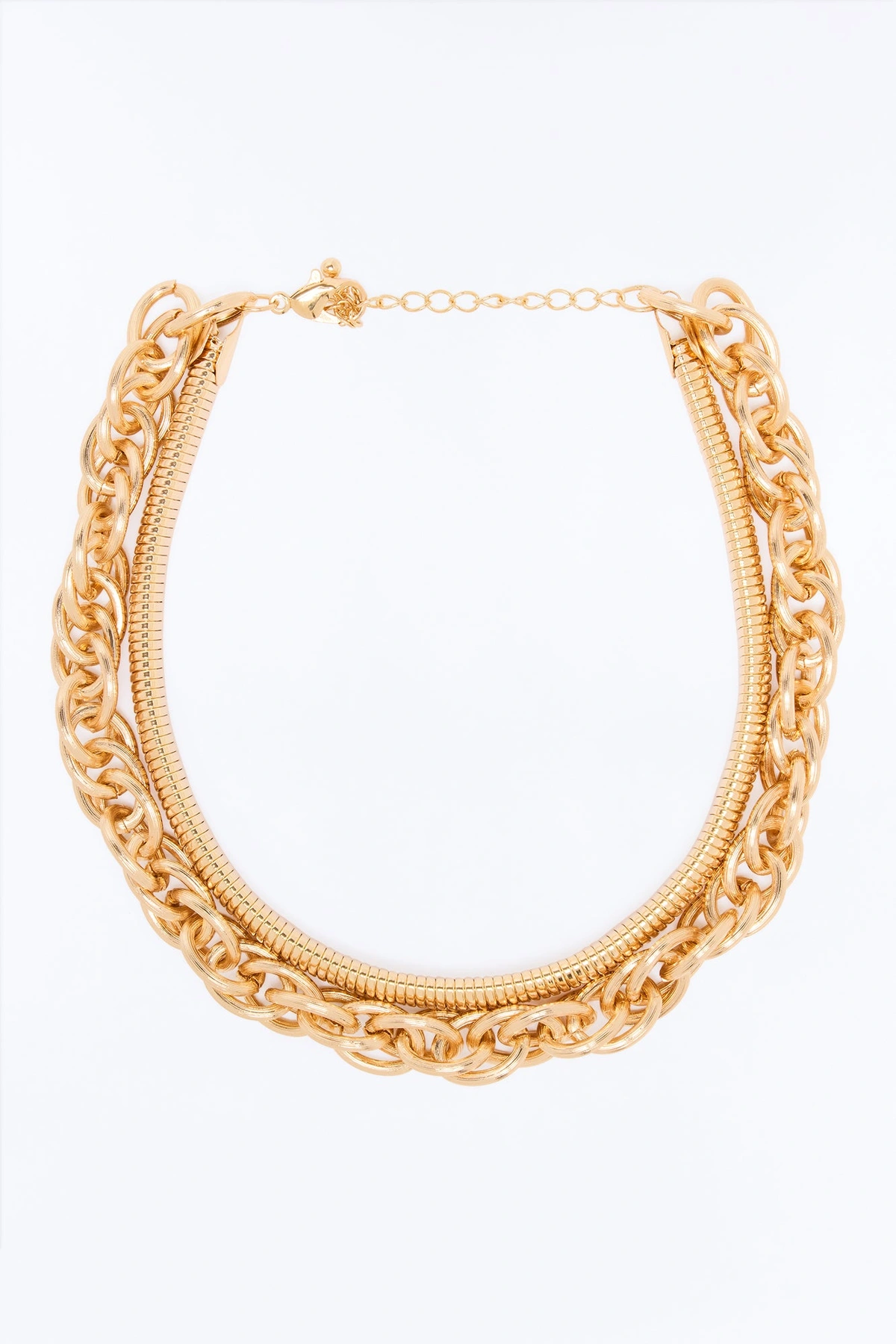 Give Me A Call Layered Necklace - Gold — Dourado