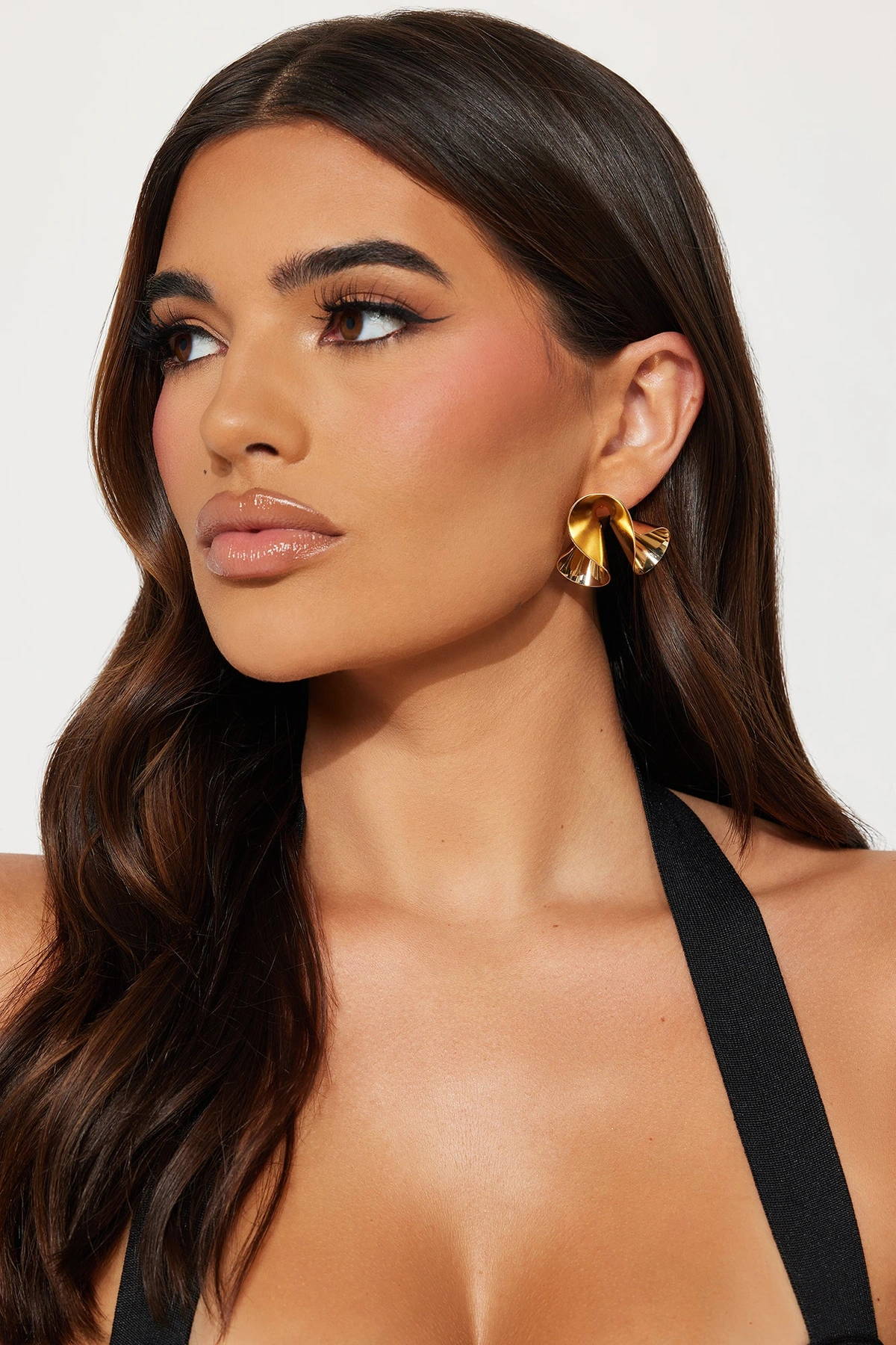 Into The Maze Earrings - Gold — Dourado