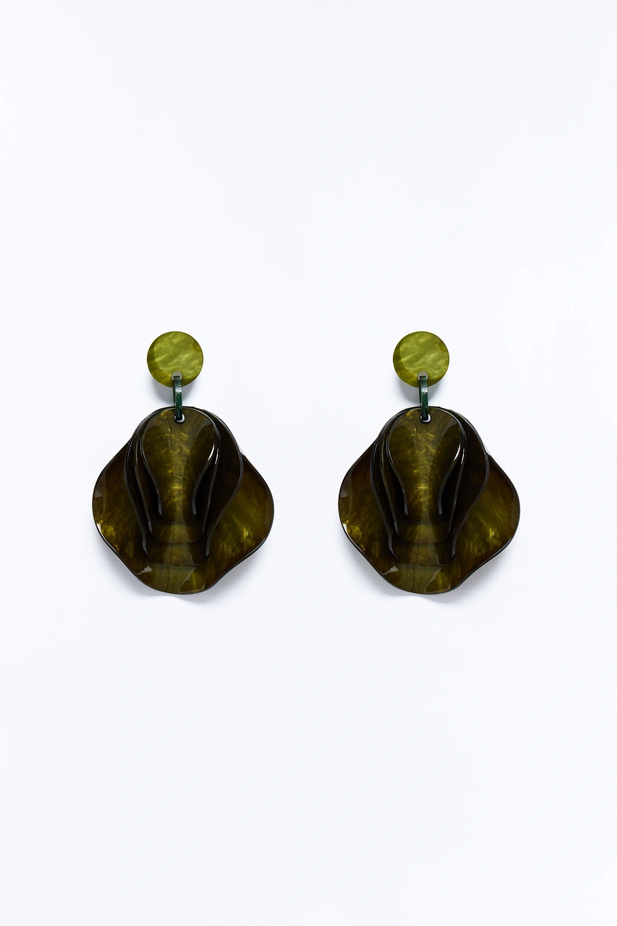 Petals For Days Drop Earrings - Green — Verde