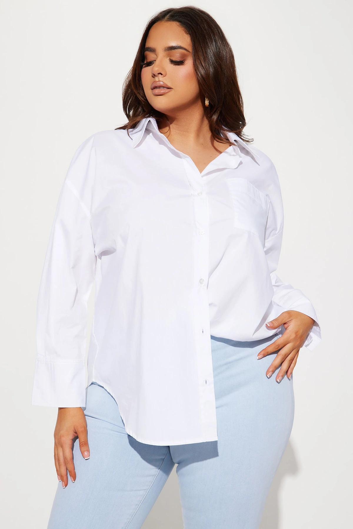 Closet Staple Poplin Shirt - White — Branco