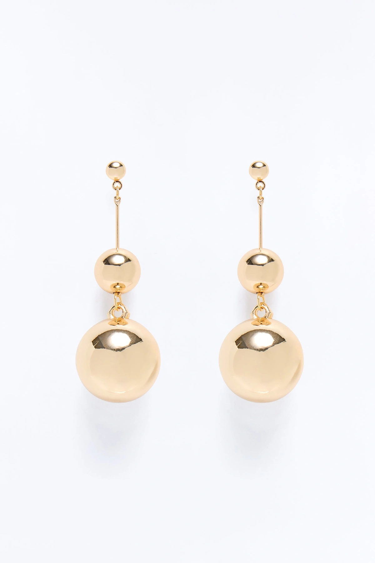 Only Me And You Drop Earrings - Gold — Dourado