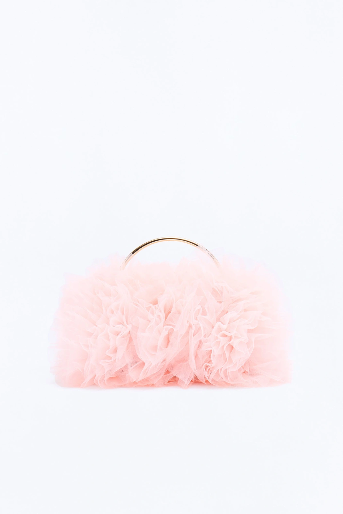 On A Cloud Ruffled Satchel Handbag - Pink — Rosa