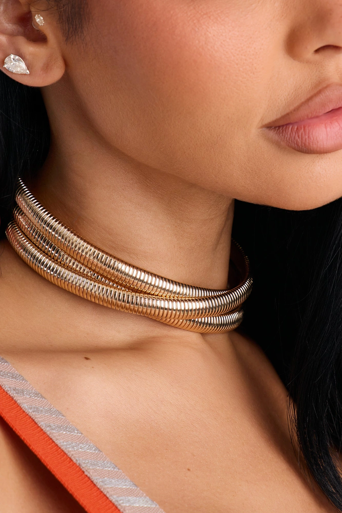 Colliding Choker - Gold — Dourado