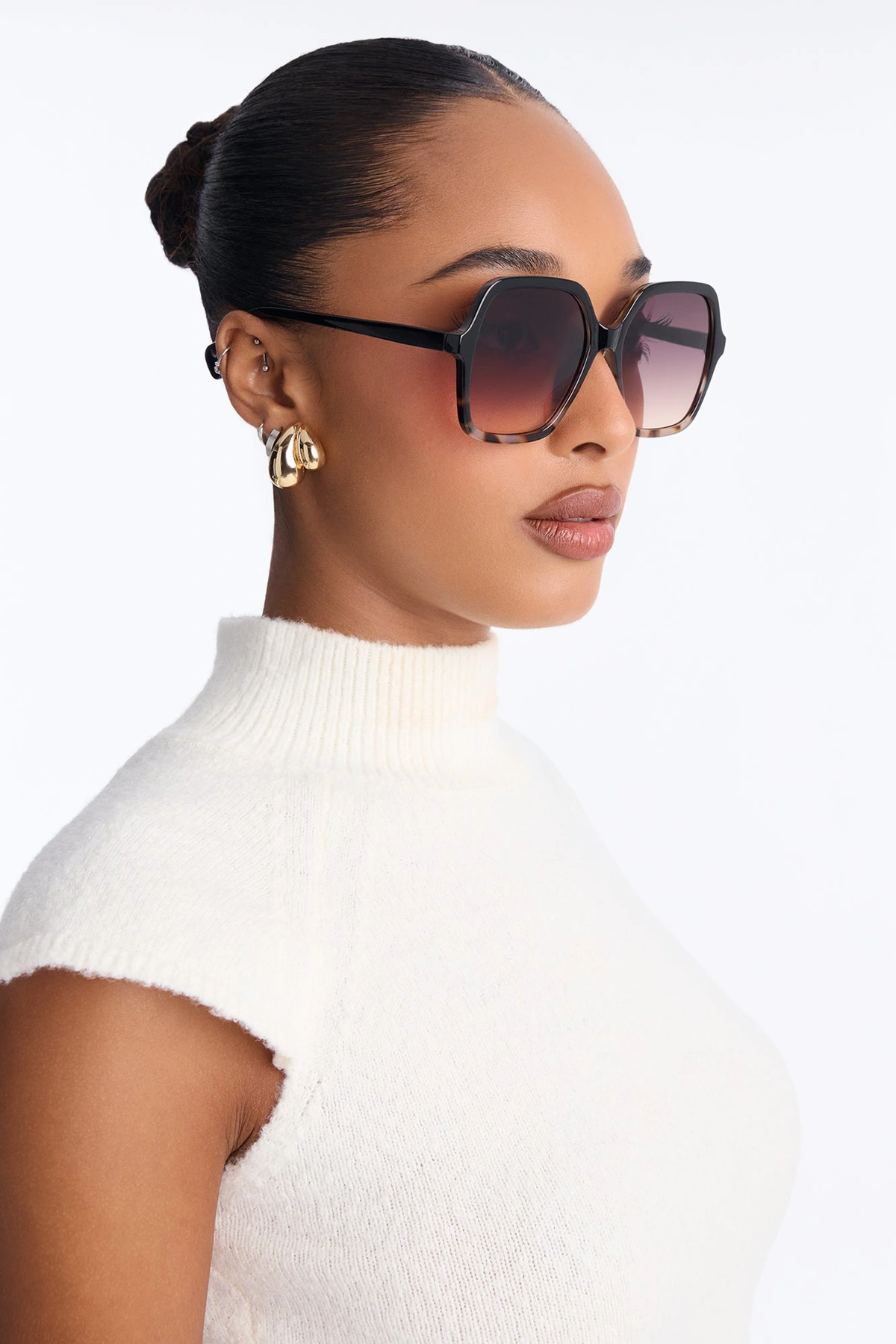 Weekend Afternoons Sunglasses - Black/combo — Preto/combinação