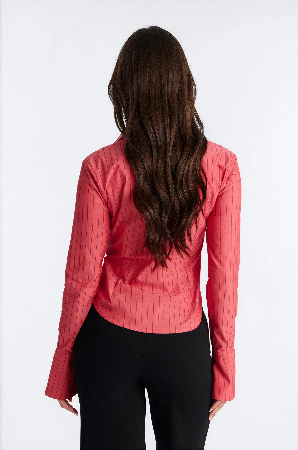 No Time To Chat Striped Poplin Shirt - Red/combo — Vermelho/combinação