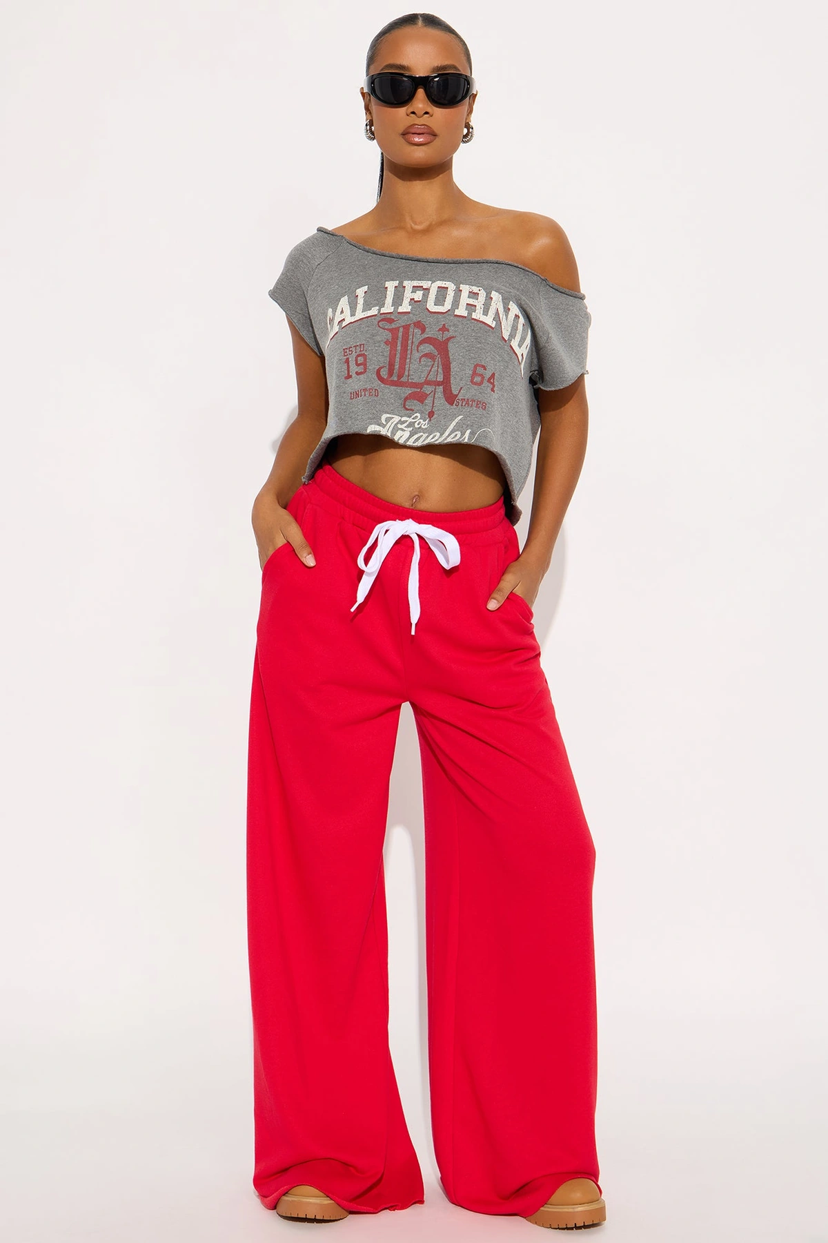 My Turn Again Lounge Pant - Red — Vermelho