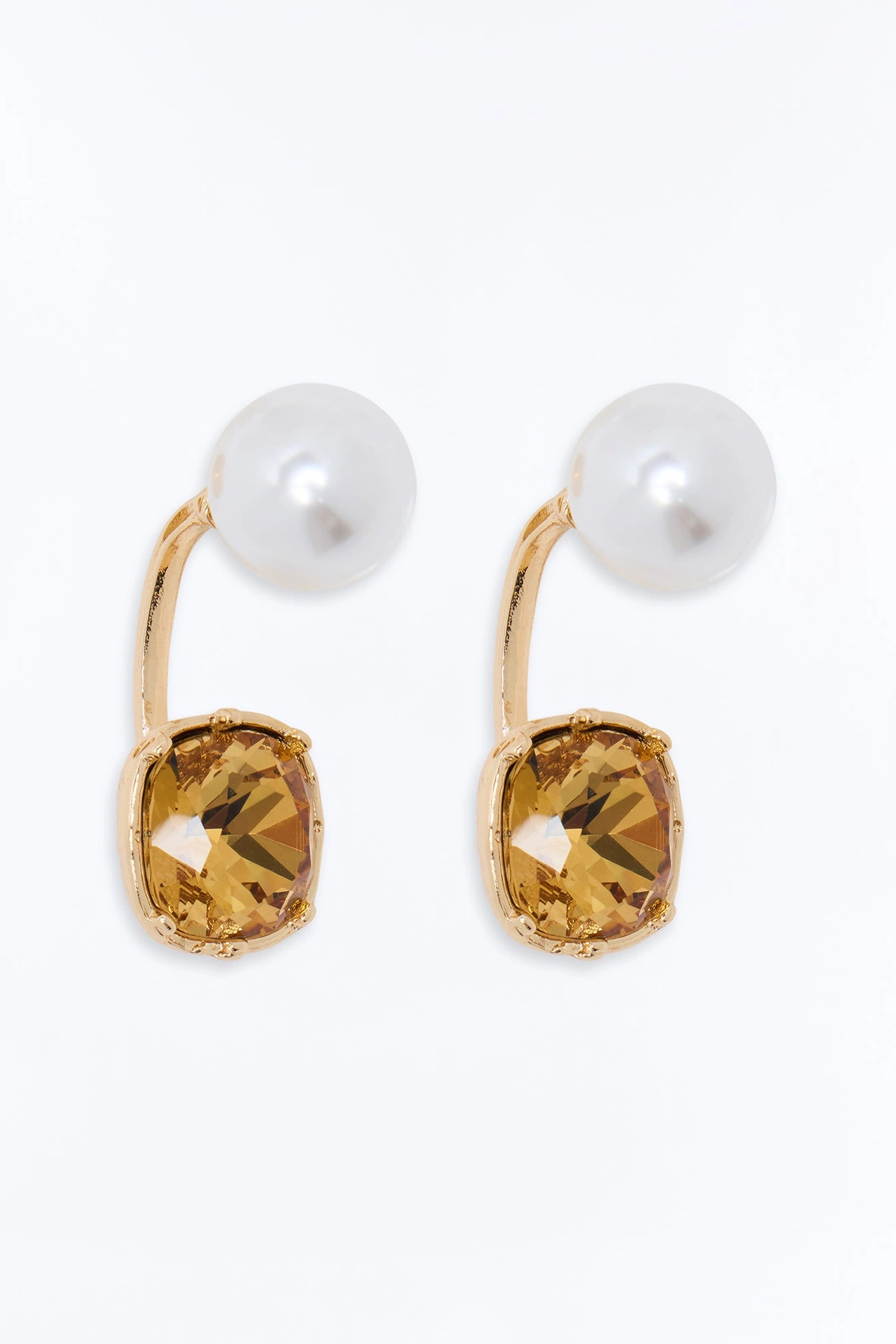 Sweet Pearl Drop Earrings - Gold/combo — Dourado/combinação