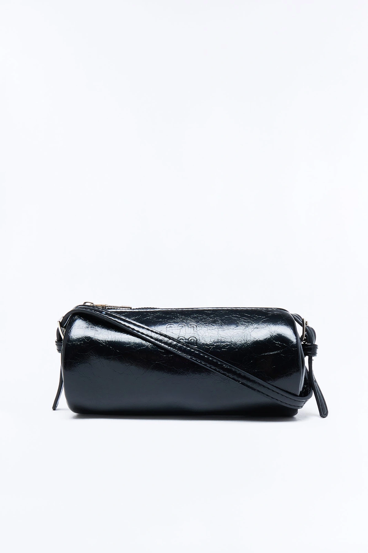 Everyday Essential Faux Leather Shoulder Handbag - Black — Preto