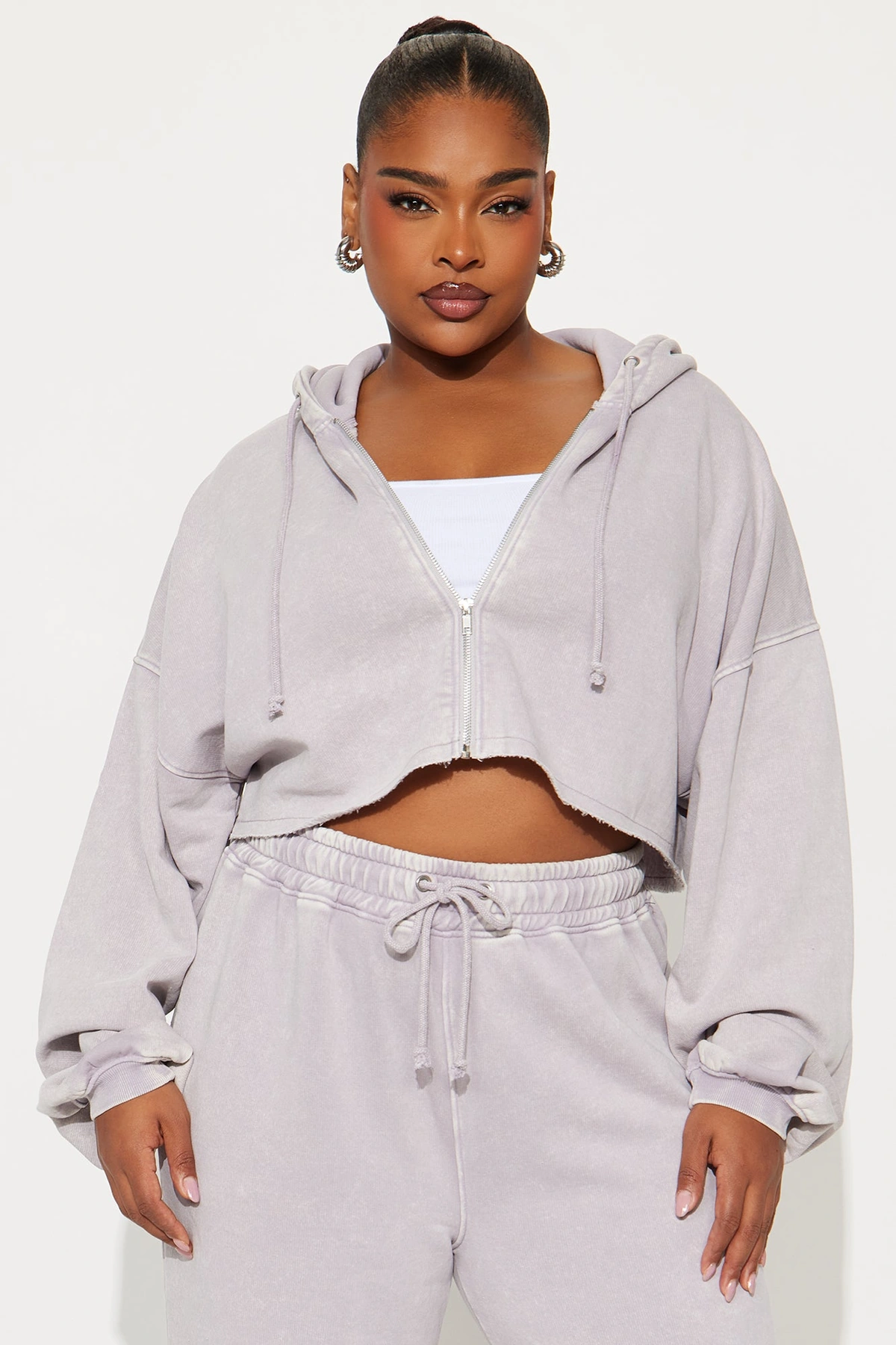 On The Go Fleece Pant Set - Heather/Combo — mesclado/combinação