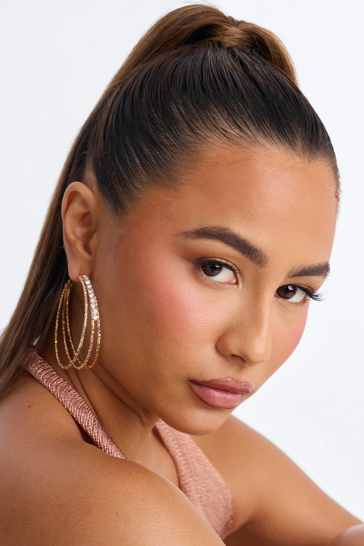 High Looks 6 Pair Multi Earring Set - Gold — Dourado