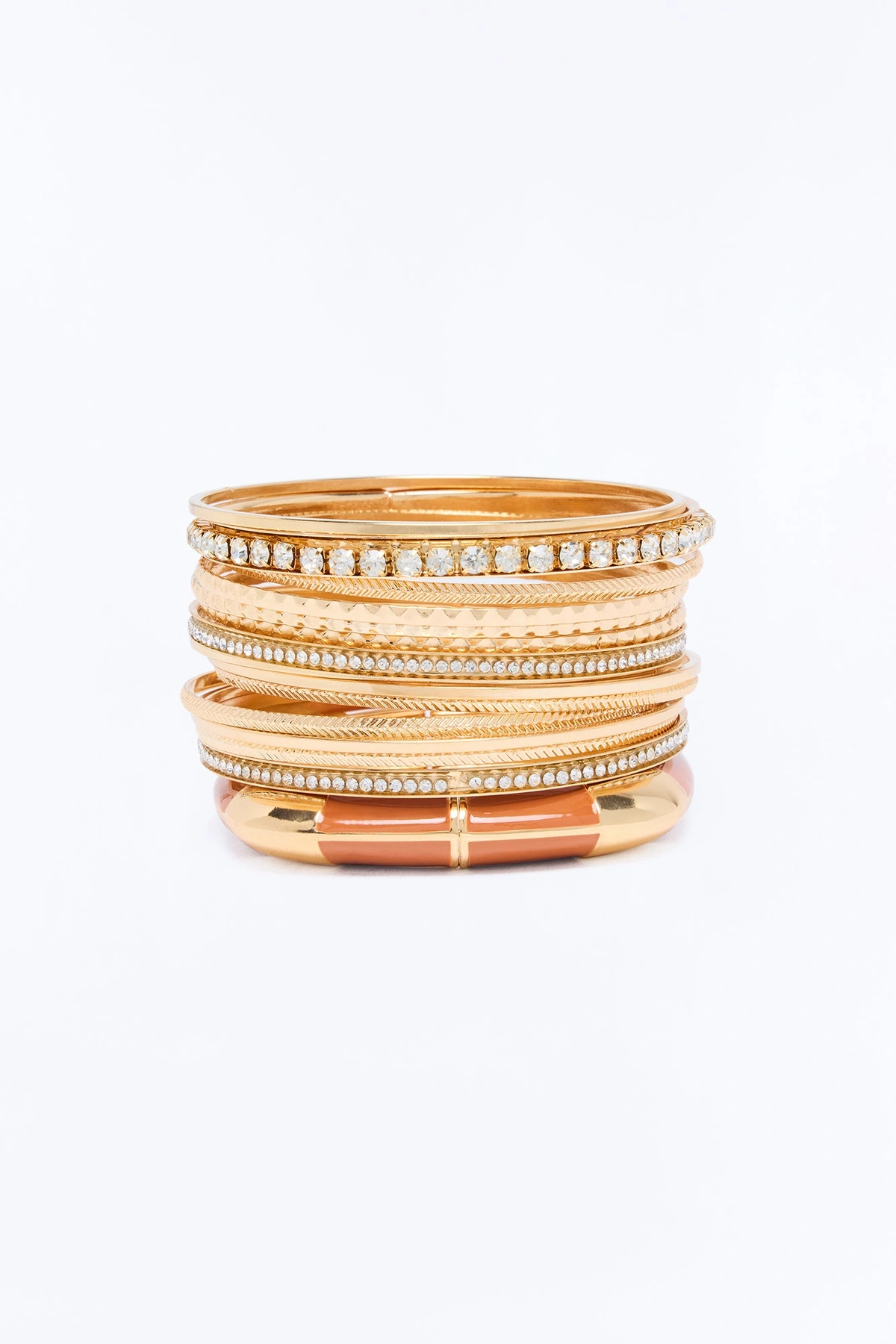 Aruba 15 Piece Bracelet Set - Gold/combo — Dourado/combinação
