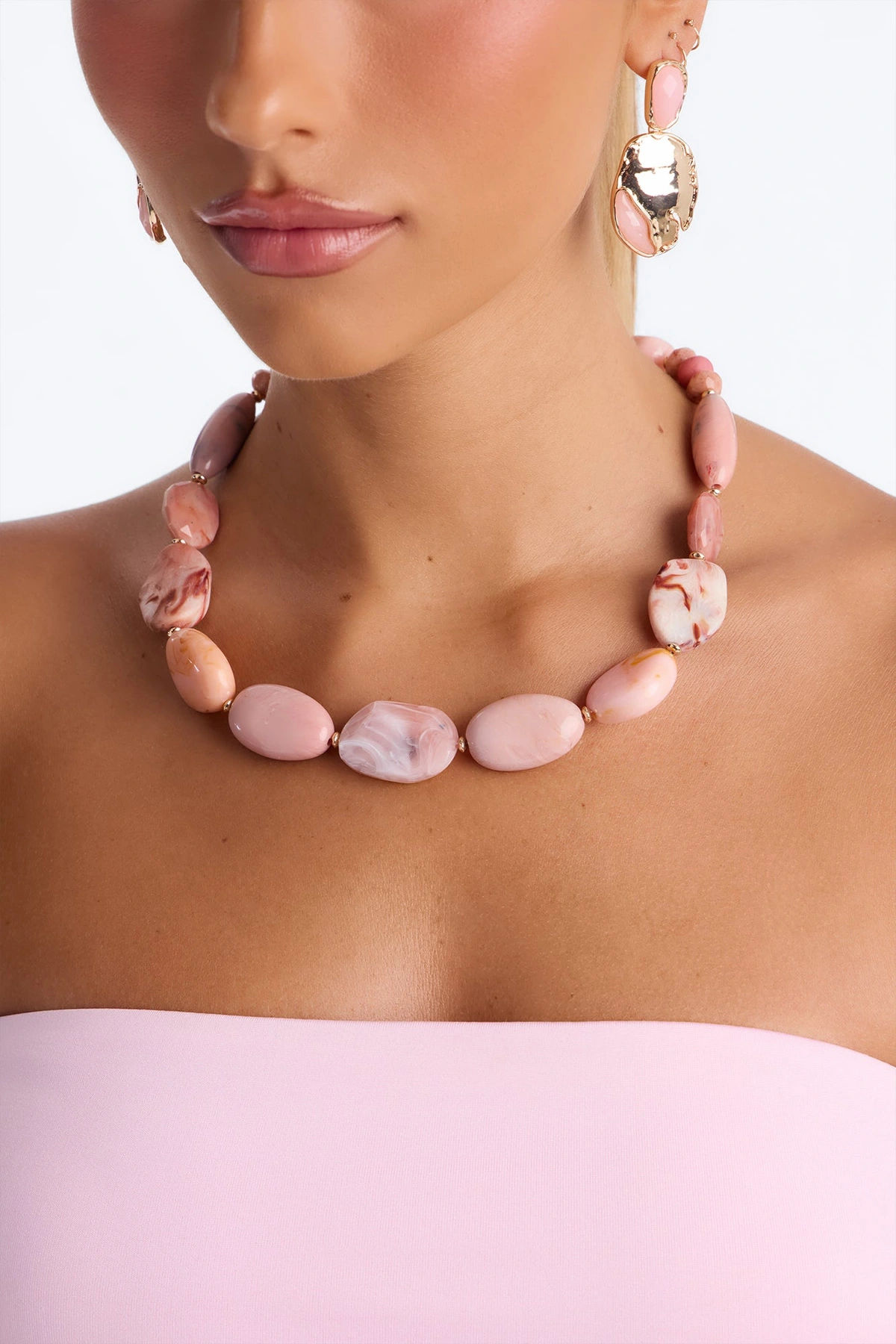 Sandy Retreat Necklace - Pink — Rosa