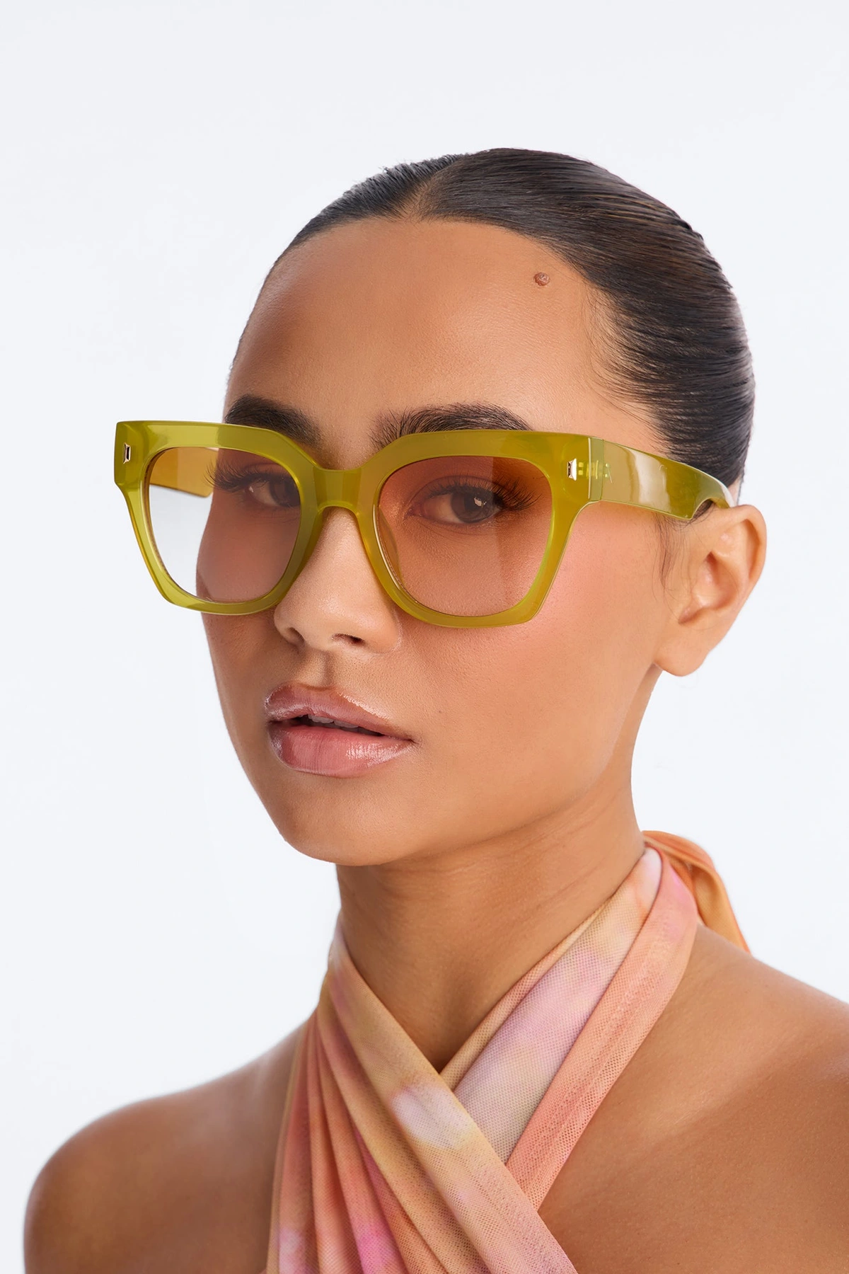 Palm Coast Wave Sunglasses - Chartreuse — Chartreuse