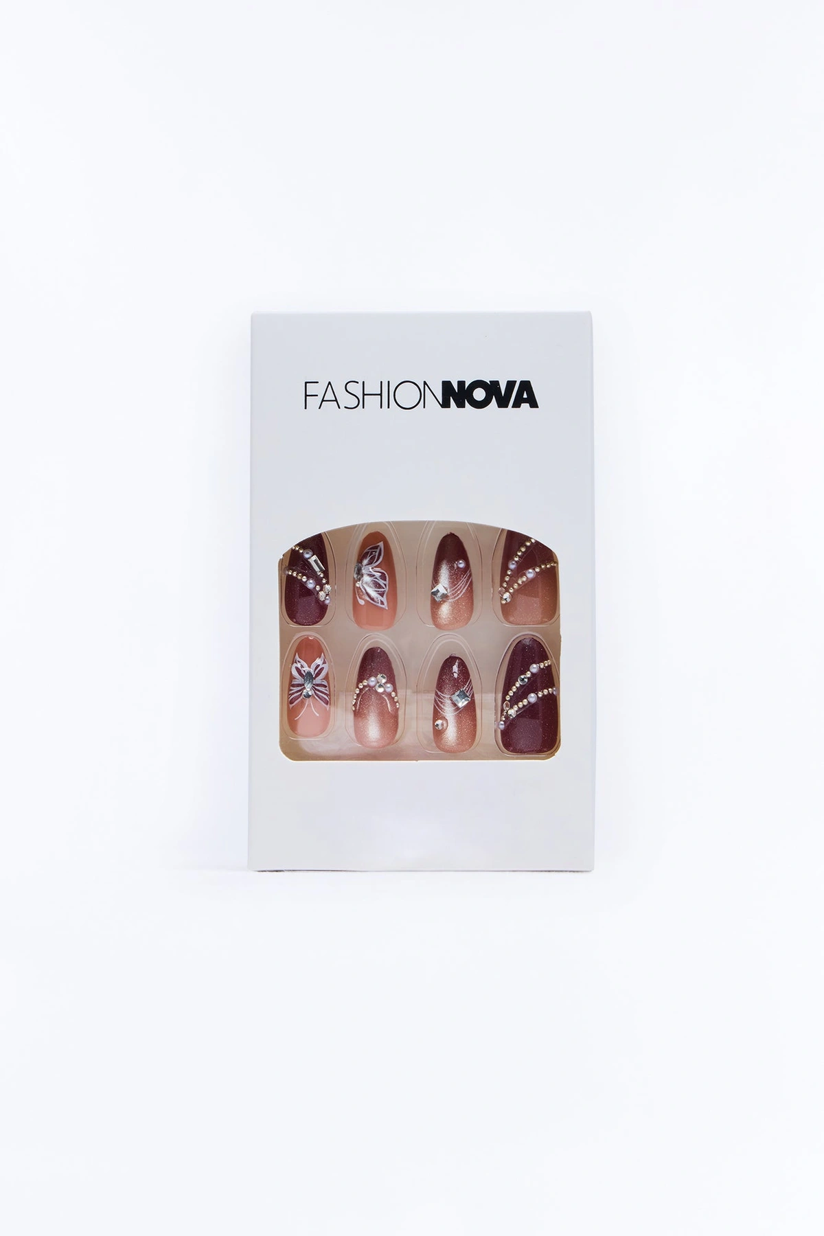 Delicate Wings Press On Nail Set - Pink/combo — Rosa/combinação