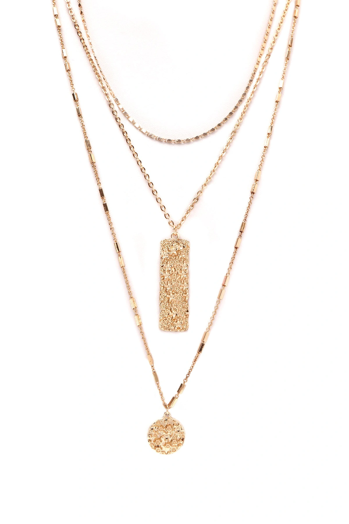 Three For You Layered Necklace - Gold — Dourado