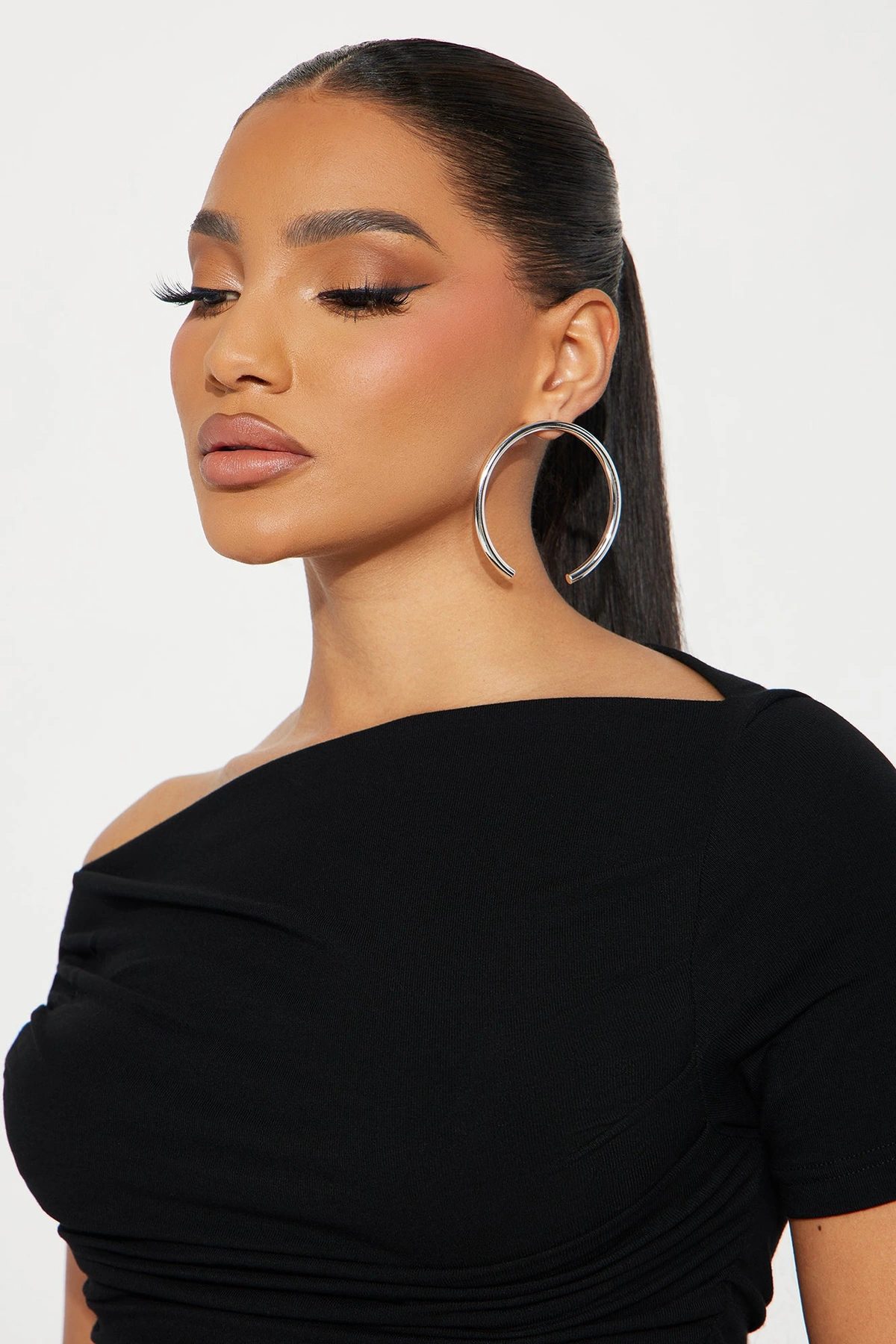 Over The Loop Earrings - Silver — Prateado