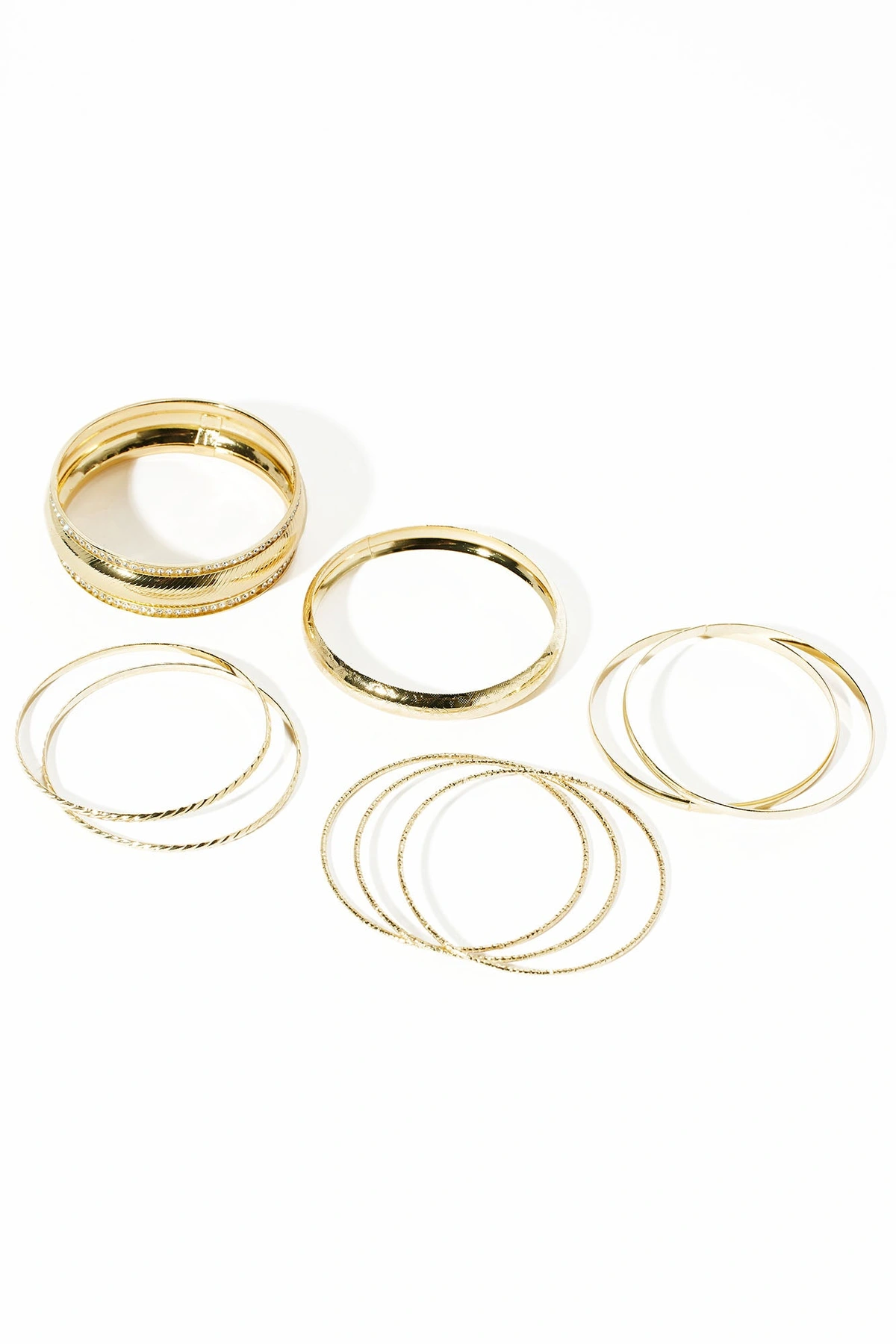 Vacation Escape Bangle Set - Gold — Dourado