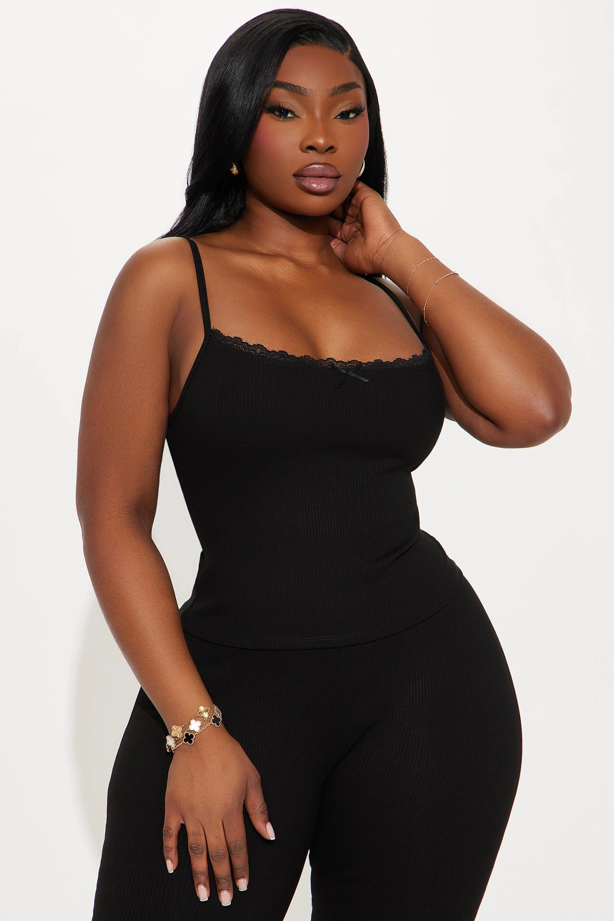 Stirling Snatched Capri Pant Set - Black — Preto