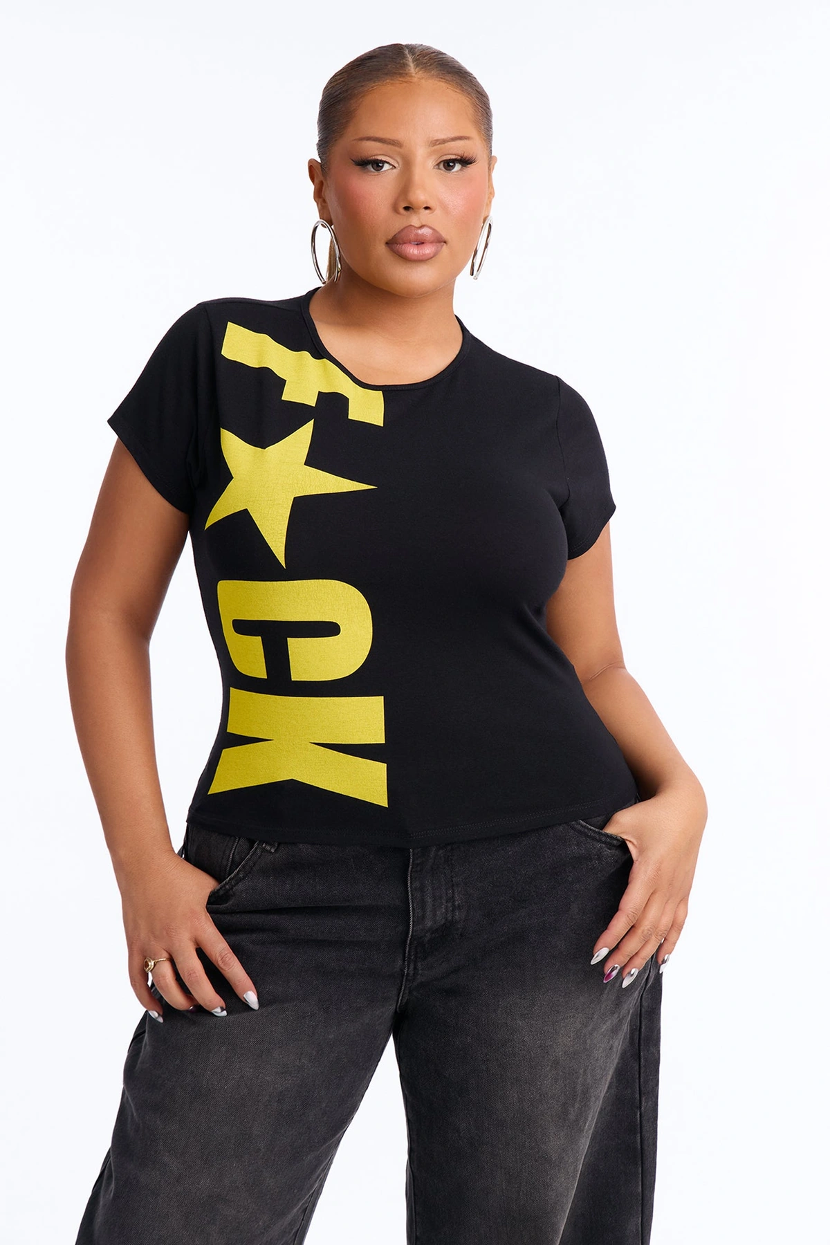 Unfiltered Star Tee - Black — Preto