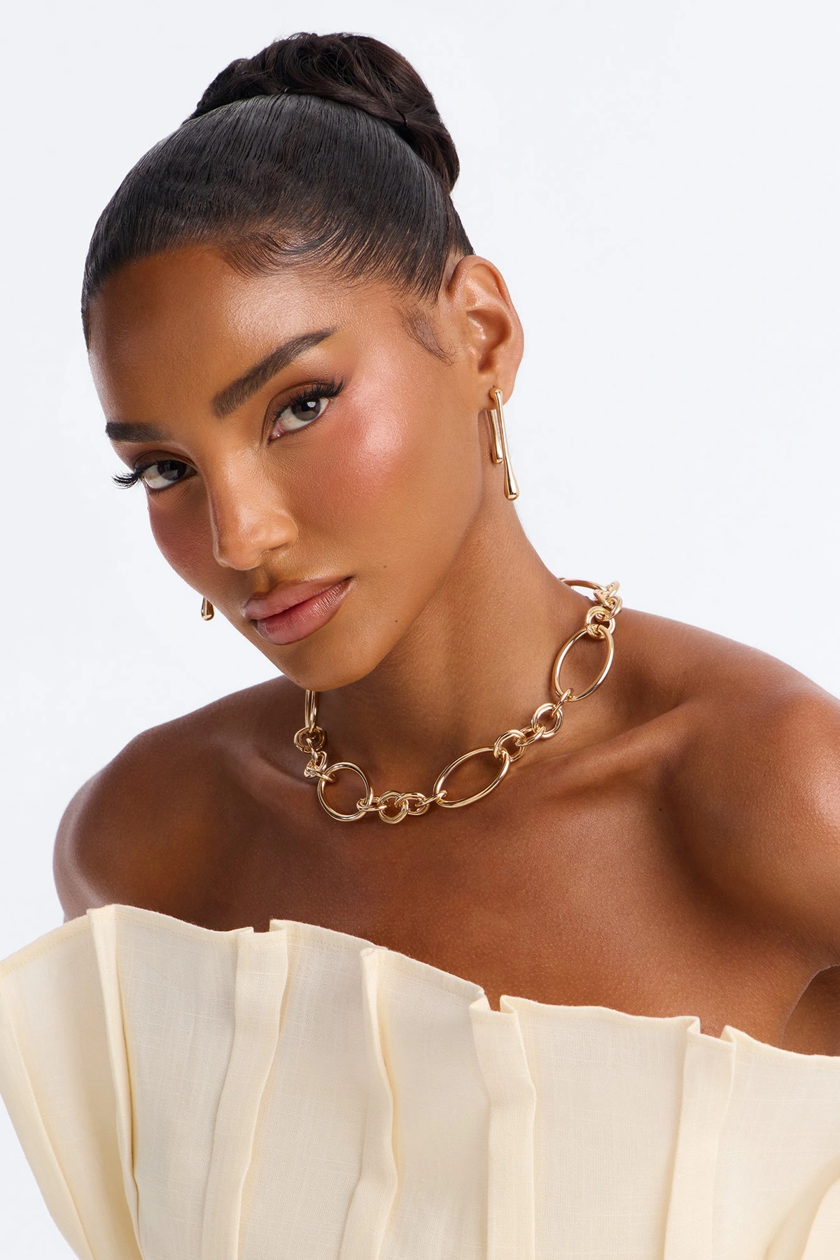 Solo Shine Necklace - Gold — Dourado