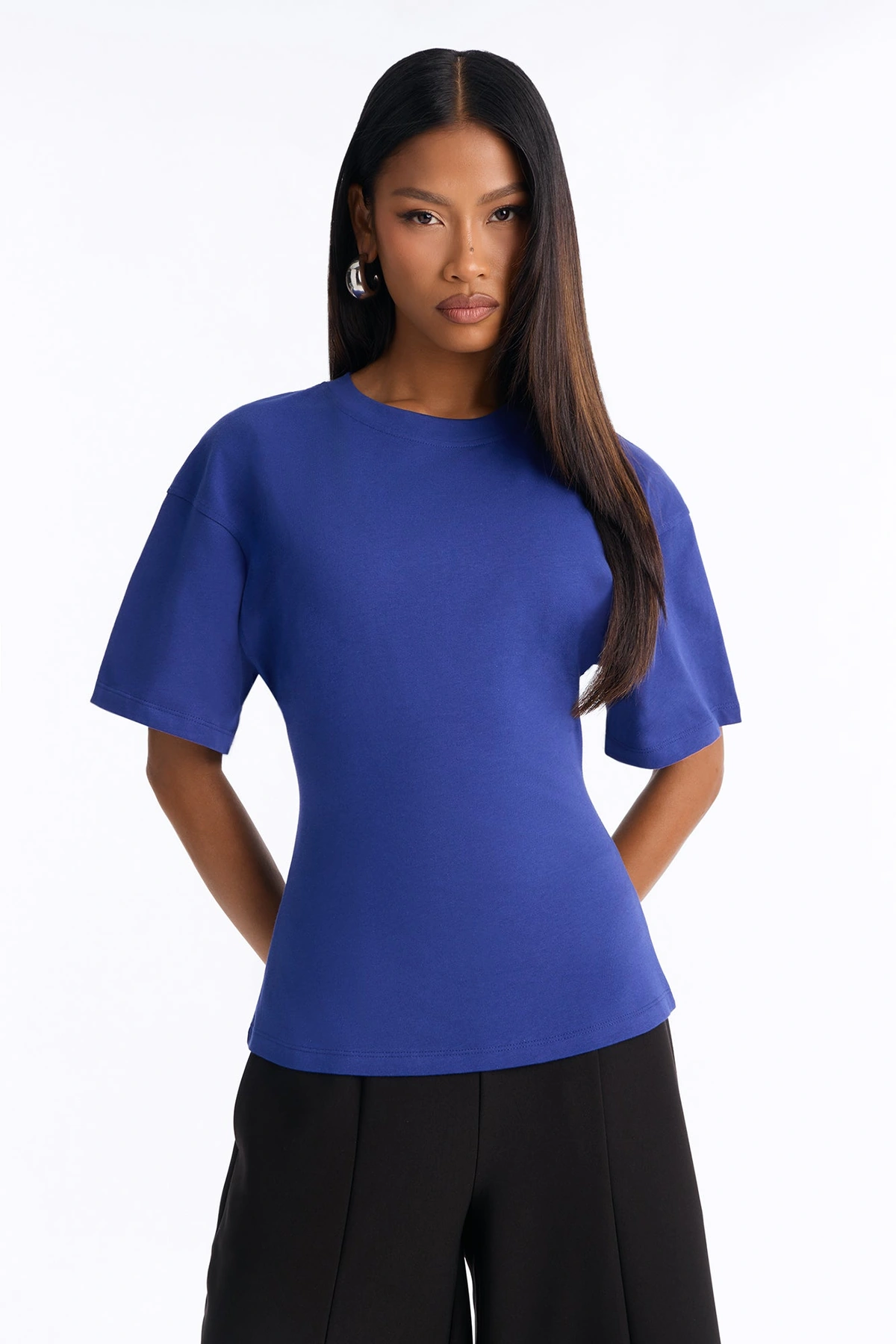 Jayden Fitted T-Shirt - Navy — Azul-marinho