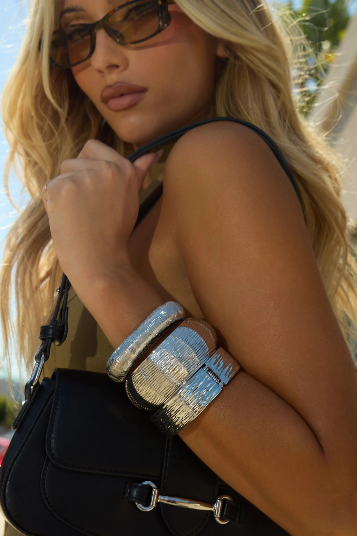 Caribbean Maya 3 Piece Bracelet Set - Silver — Prateado