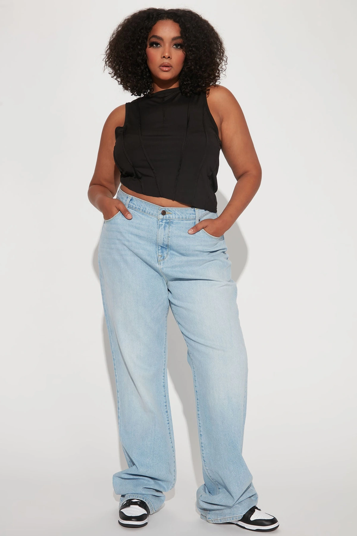 Tall Can't You Relax Straight Leg Jeans - Light Wash — Ganga de lavagem clara