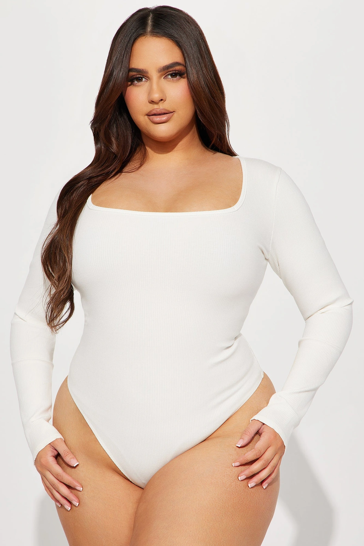 Arianna Snatched Bodysuit - Off White — Off Branco
