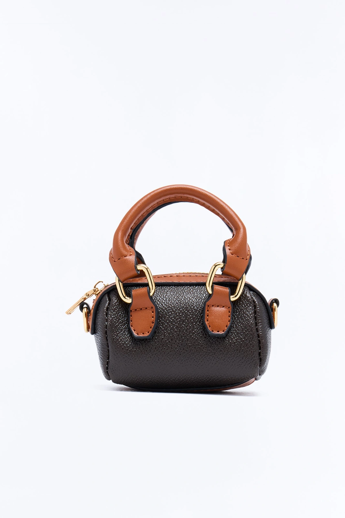 Nothing To Hide Faux Leather Mini Crossbody Handbag - Brown/combo — Castanho/combinação