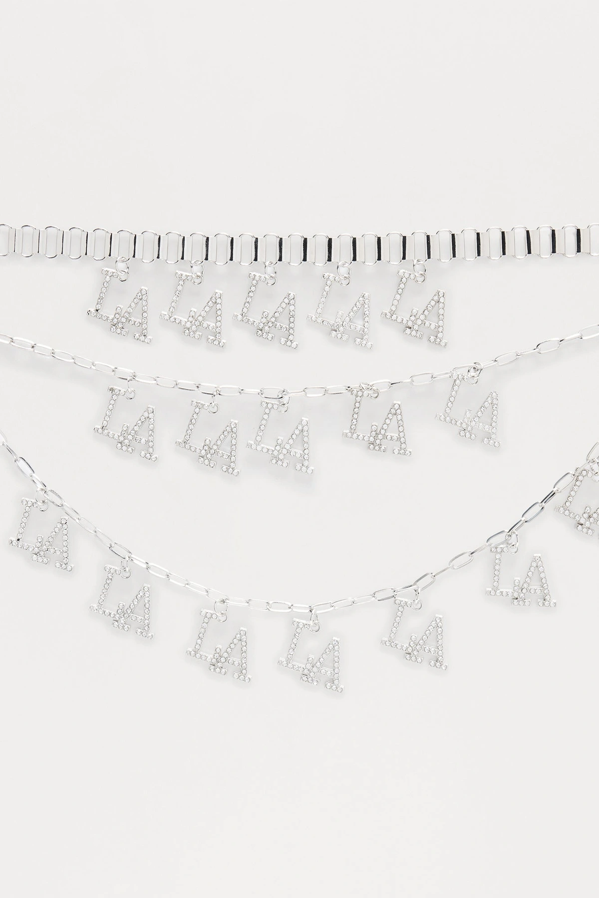 Golden Coast Layered Necklace - Silver — Prateado
