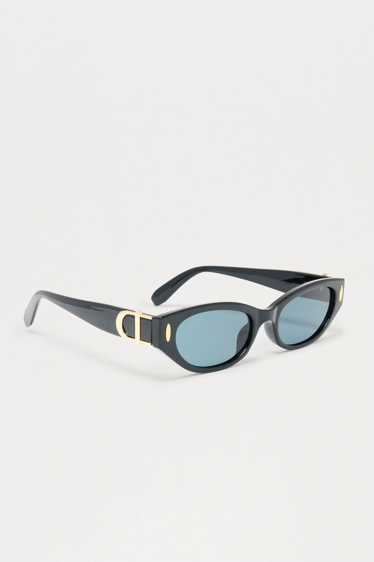 Encore Cat Eye Sunglasses - Black — Preto