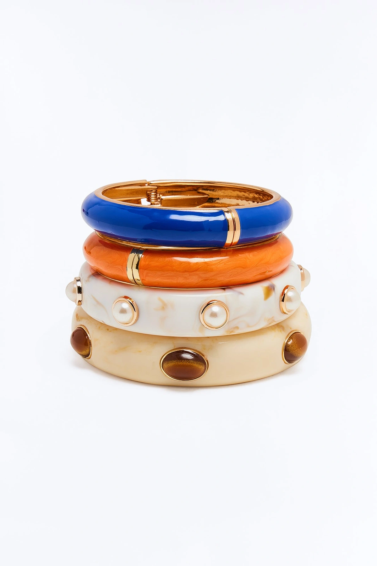 Bon Voyage 4 Piece Bracelet Set - Multi Color — Multicolor